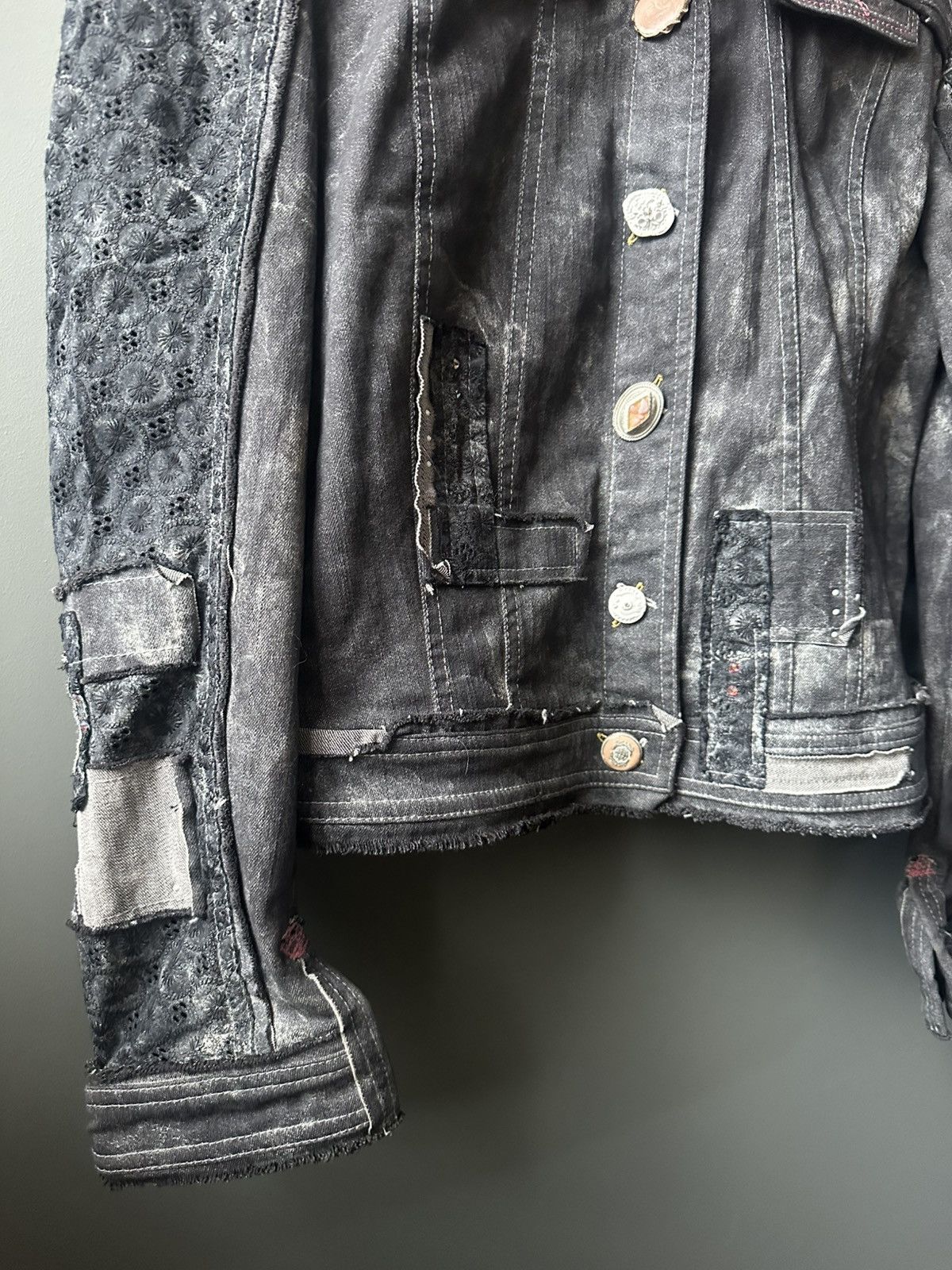 Elisa Cavaletti Elisa Cavaletti Bleached Avant Garde Jacket Y2K Size M / US 6-8 / IT 42-44 - 4 Thumbnail
