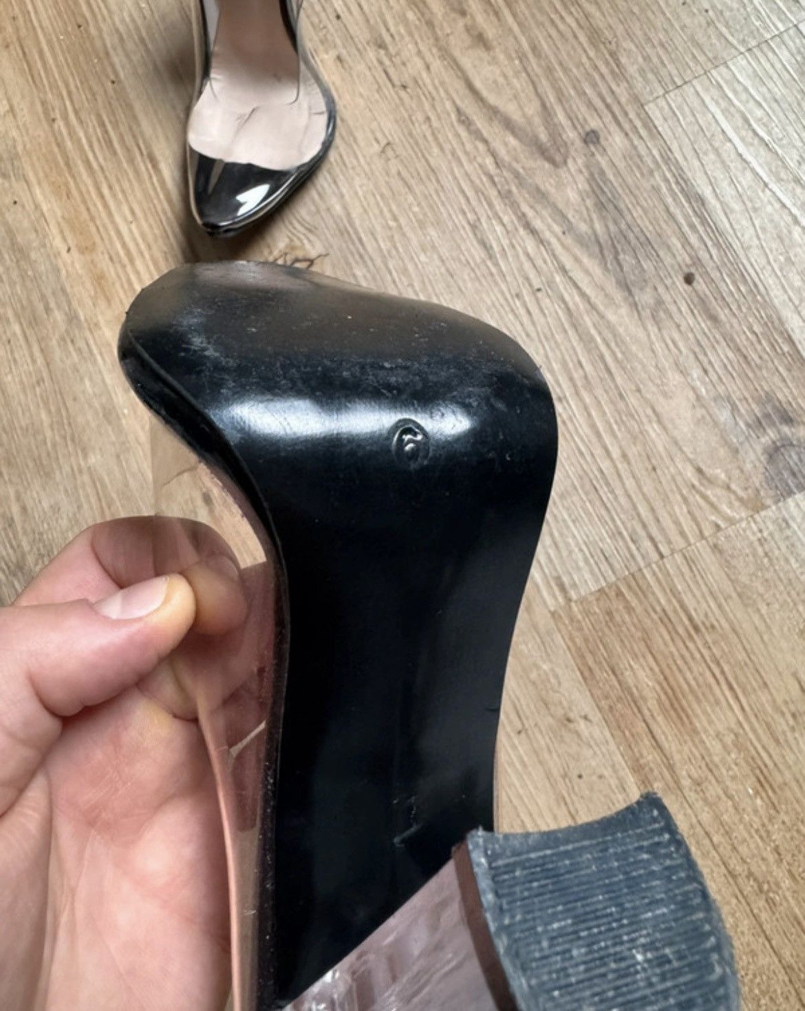 Valentino Valentino vintage transparent heels Size US 5 / IT 35 - 5 Thumbnail