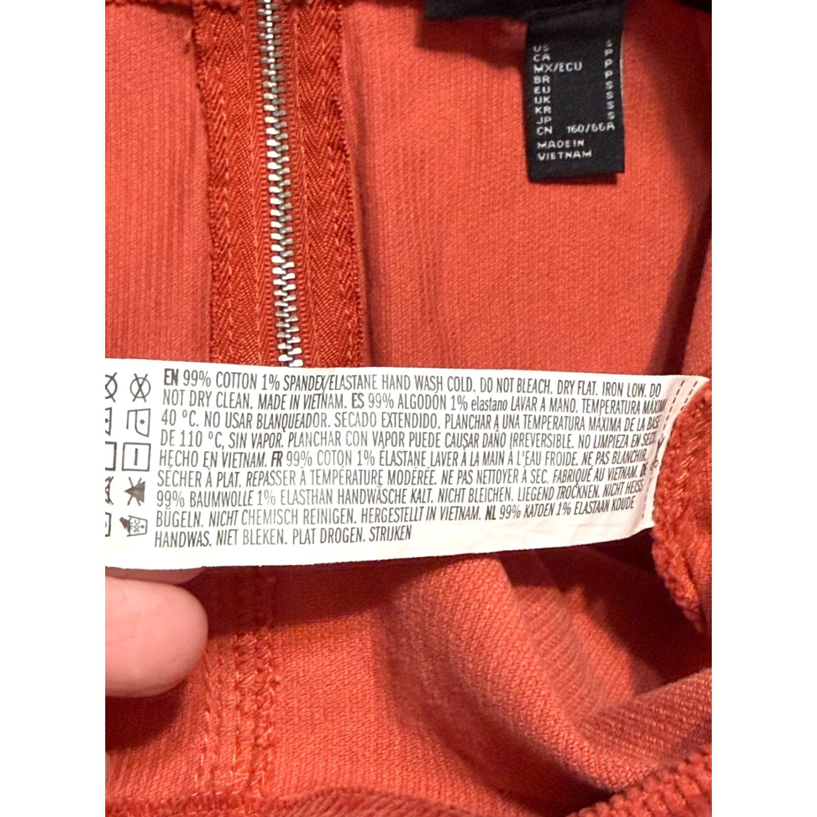 Forever 21 FOREVER 21 Skirt Womens Size S Orange Corduroy A-Line Back Zip NWT Size 28" / US 6 / IT 42 - 7 Thumbnail