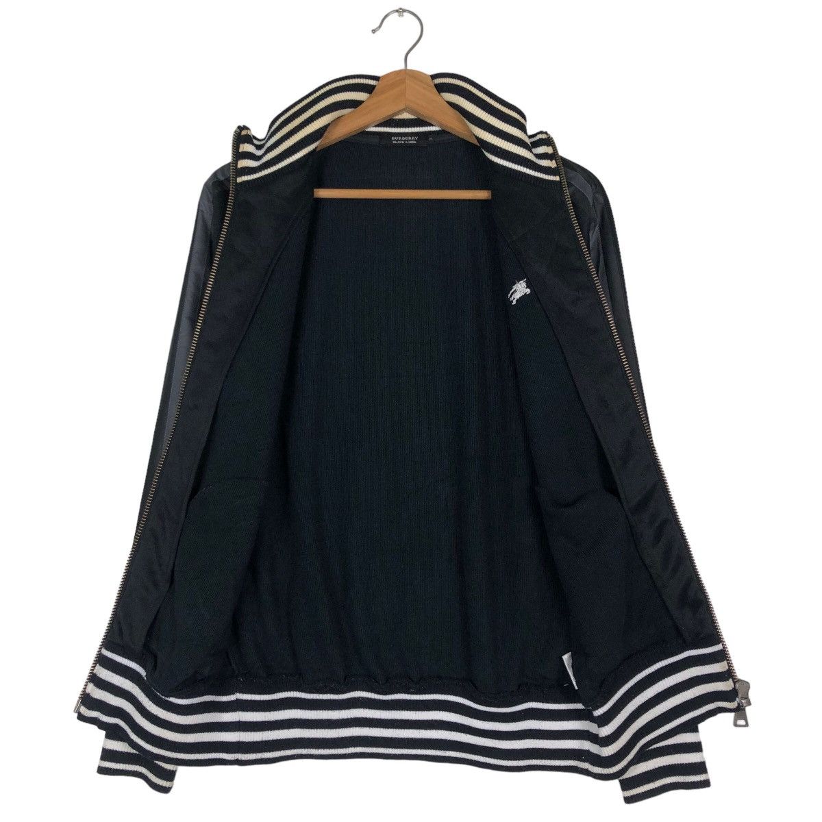 Burberry 🔥Vintage Burberry Black Label Zipper Jacket Biker Size US M / EU 48-50 / 2 - 13 Thumbnail