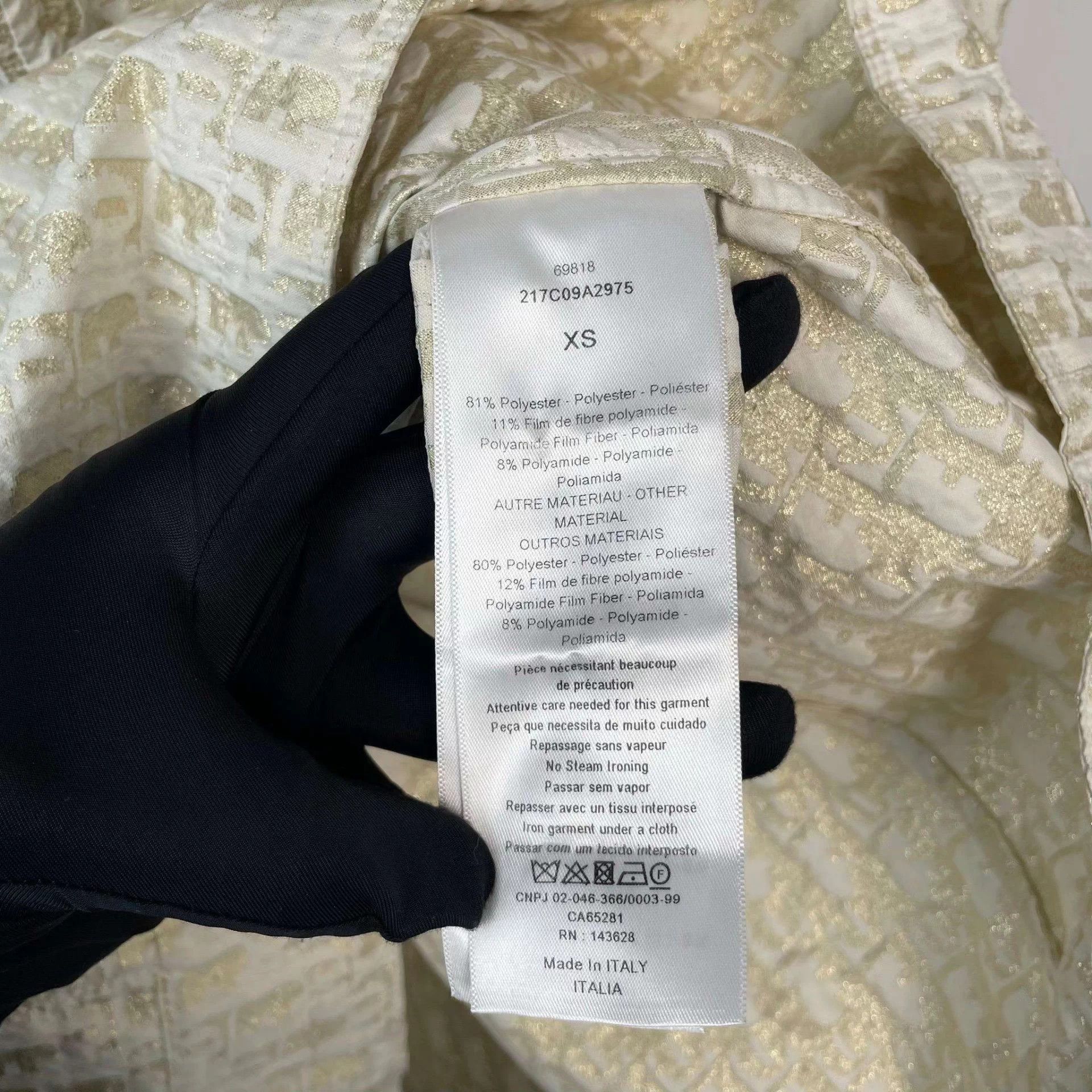 Dior Dior champagne Dior Oblique half-zip jacket Size XS / US 0-2 / IT 36-38 - 6 Thumbnail