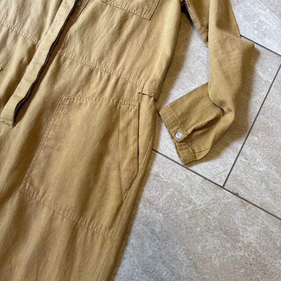 Luxe Rue Stiic Australia linen blend workwear jumpsuit Size 26" / US 2 / IT 38 - 5 Thumbnail