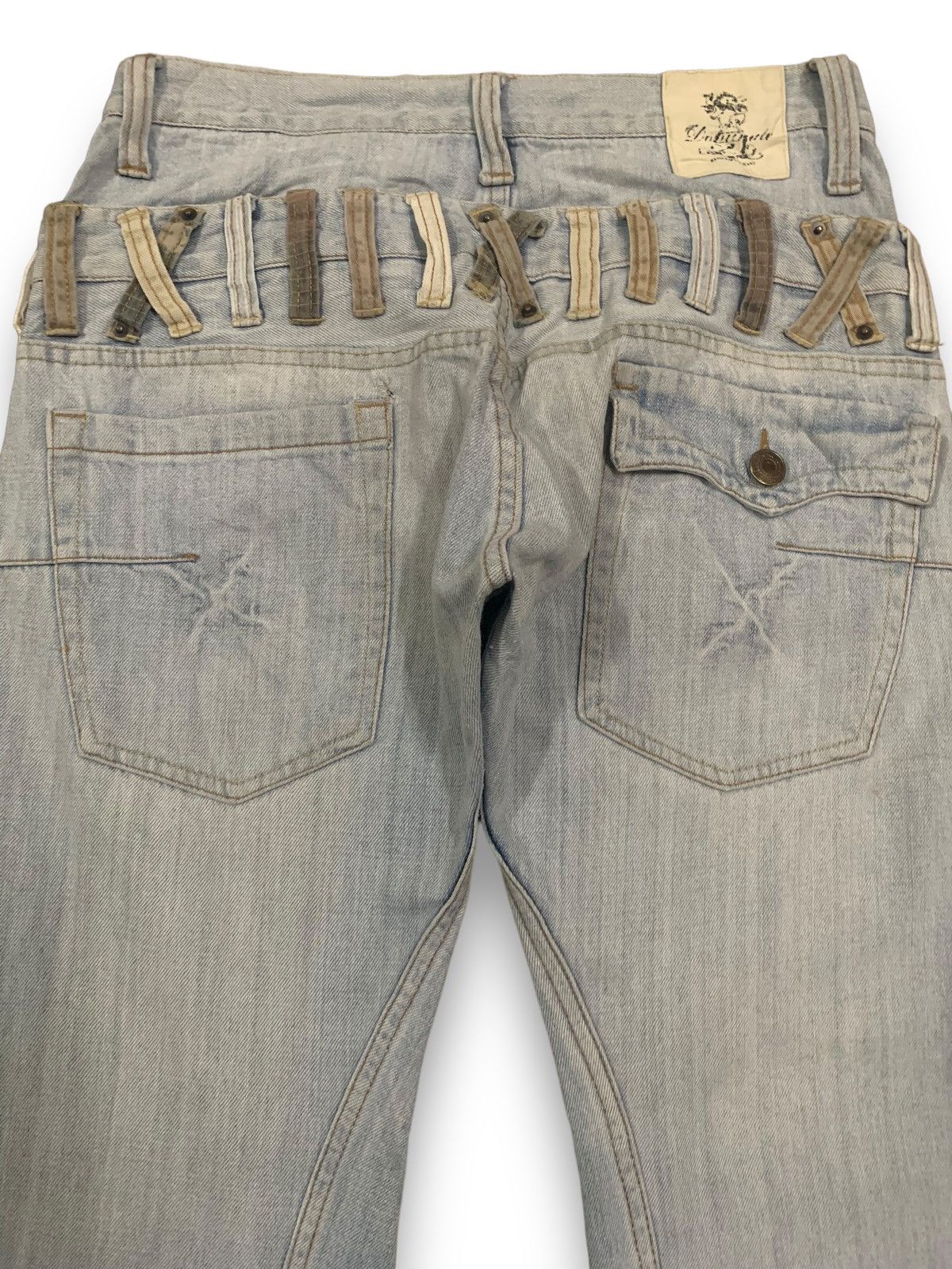 If Six Was Nine Vintage Japanese Handcrafted Double Waist Punk Style Jeans Size US 30 / EU 46 - 15 Thumbnail