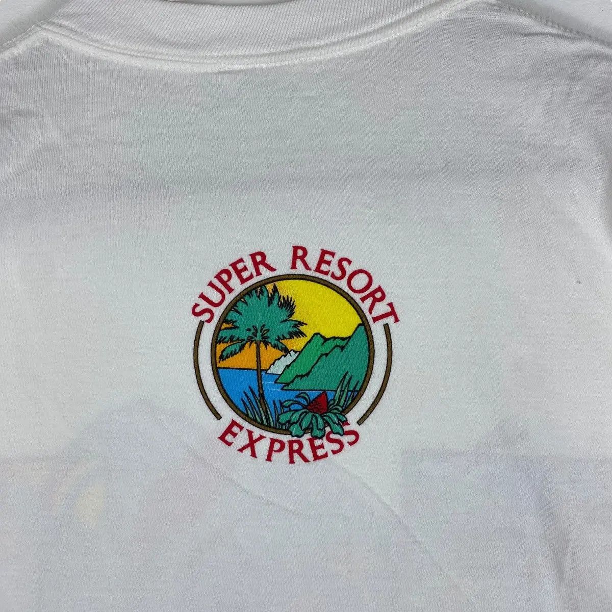 Vintage Vintage 90's SUPER RESORT EXRESS Habitat Graphic Tee Shirt Size US M / EU 48-50 / 2 - 6 Thumbnail