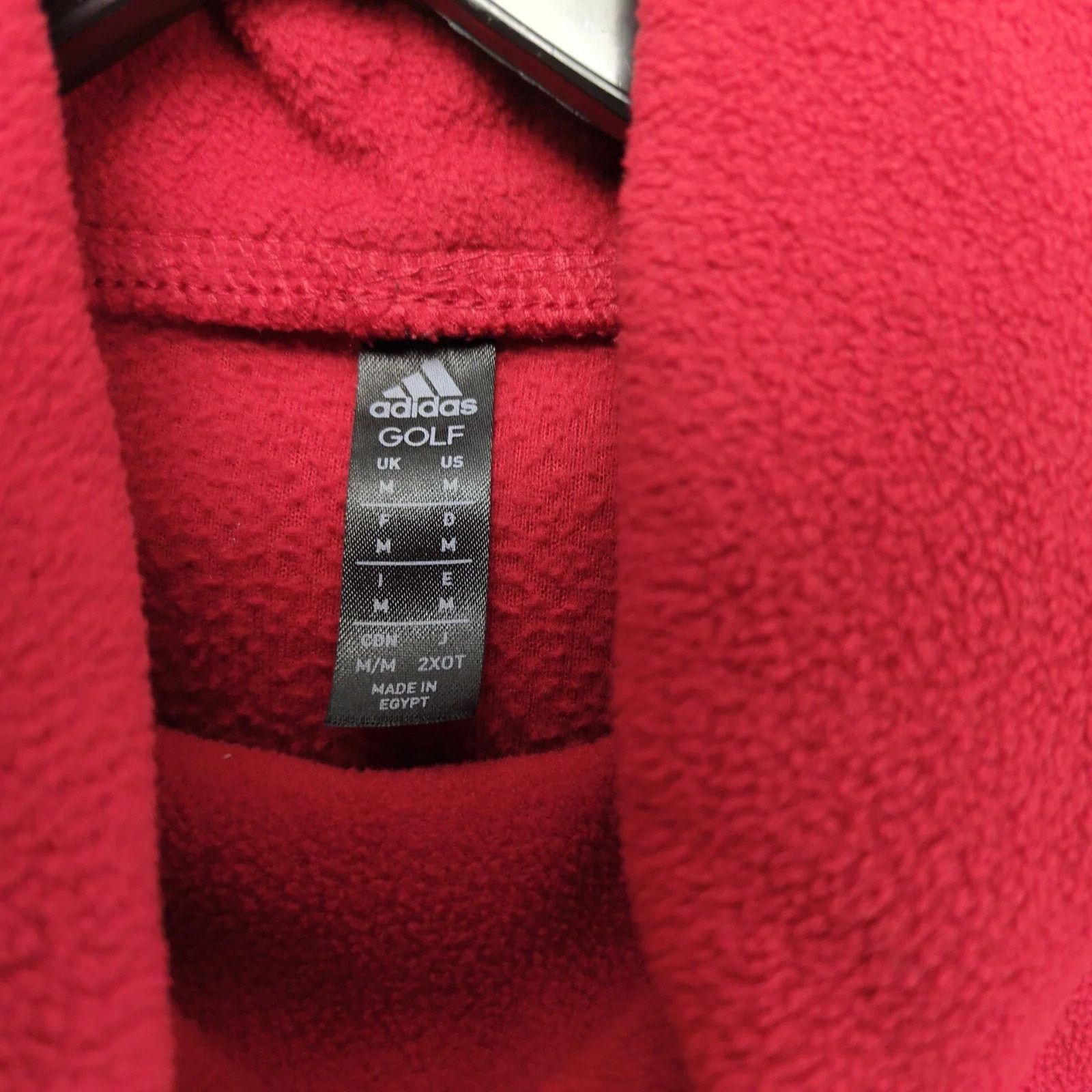 Adidas Adidas Golf Red Fleece Pullover Women's M Cowl Neck Long Slv Size M / US 6-8 / IT 42-44 - 3 Thumbnail
