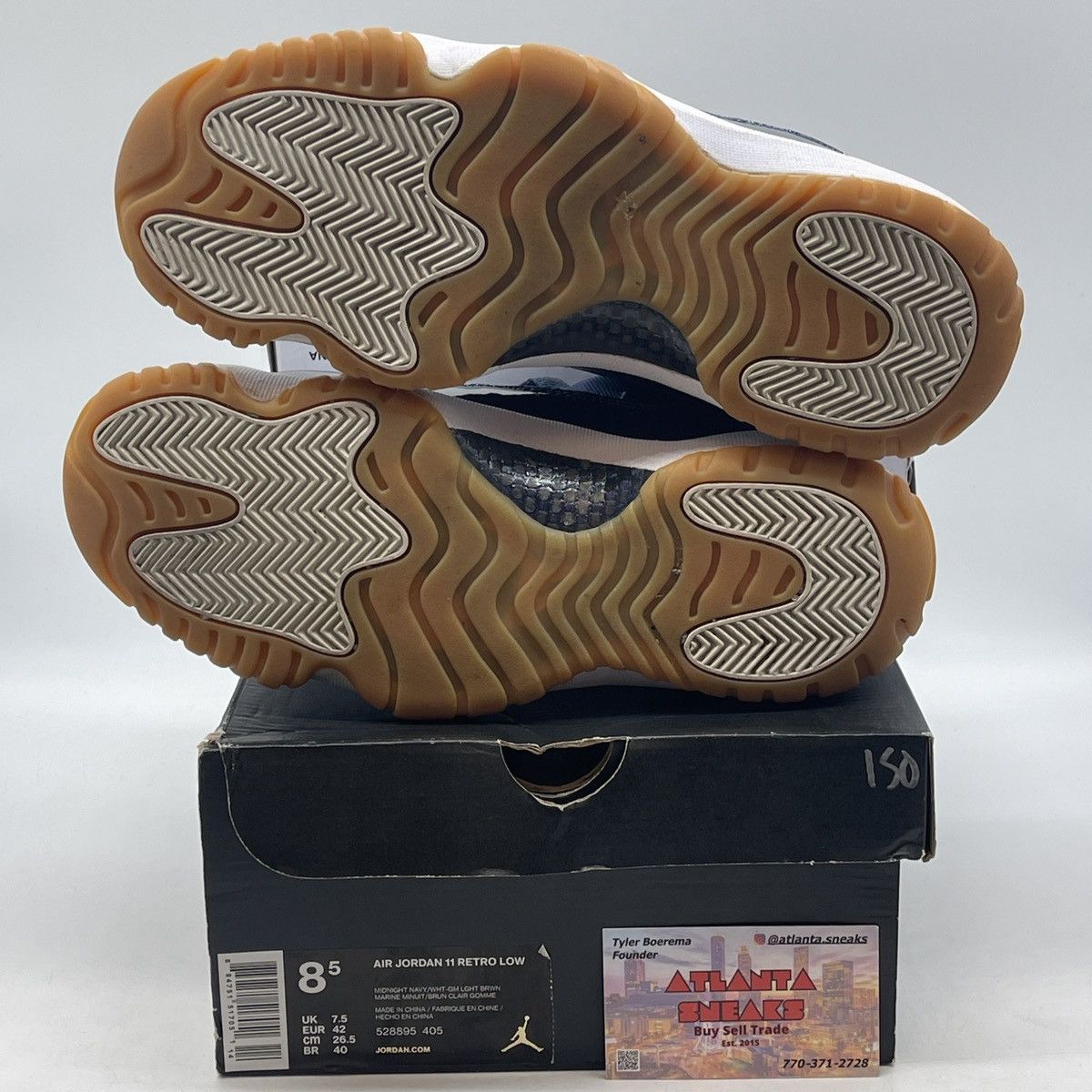 Jordan Brand Air Jordan 11 low navy gum Size US 8.5 / EU 41-42 - 7 Thumbnail