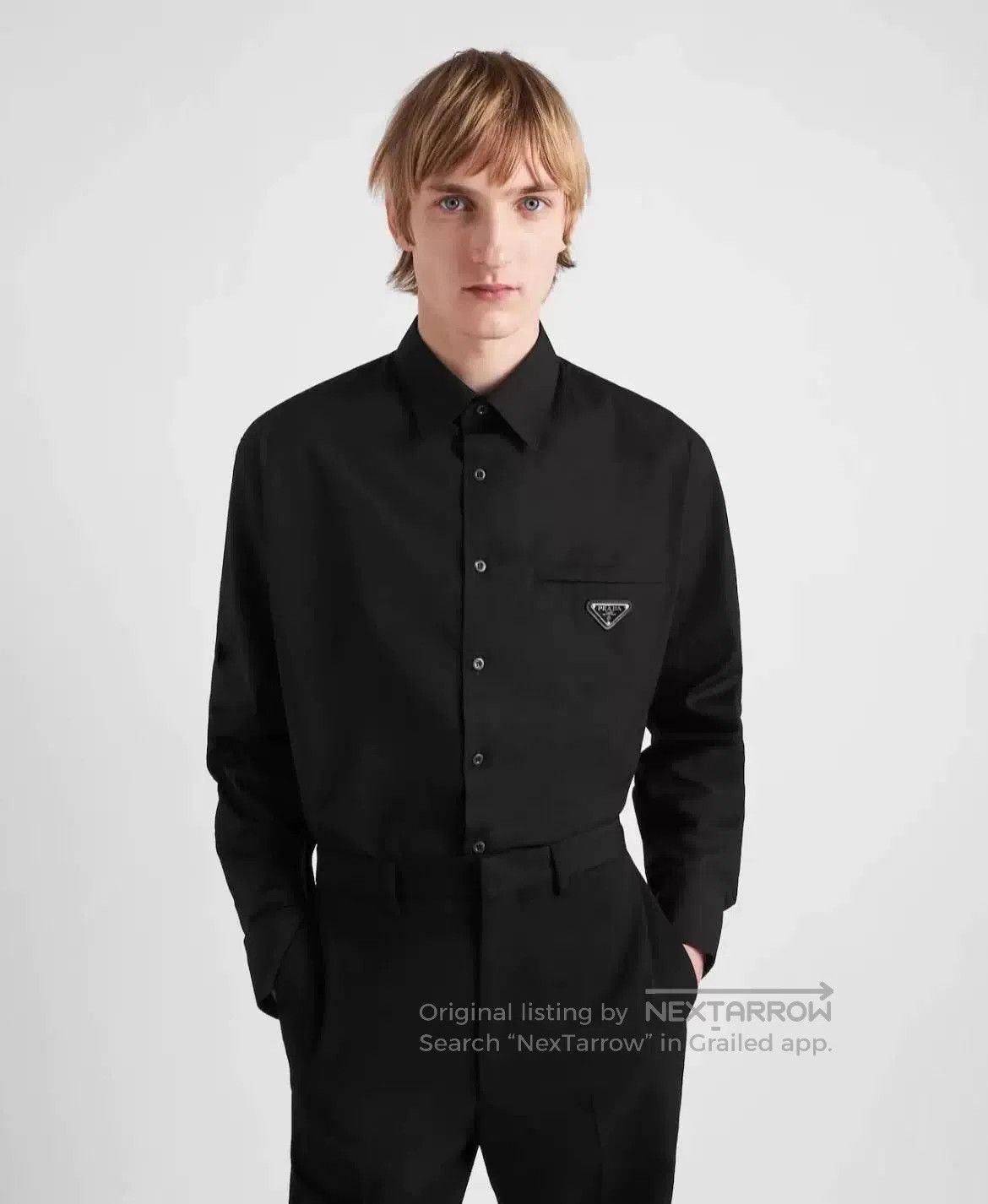 Prada Prada SS24 Triangle Logo Long. Size US XL / EU 56 / 4 - 6 Thumbnail