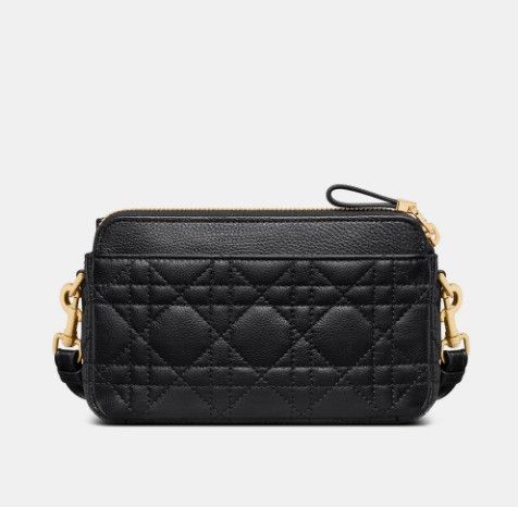 Dior o1w1db10924 Size: OS / Calfskin Caro Pouch in Black Size ONE SIZE - 5 Thumbnail