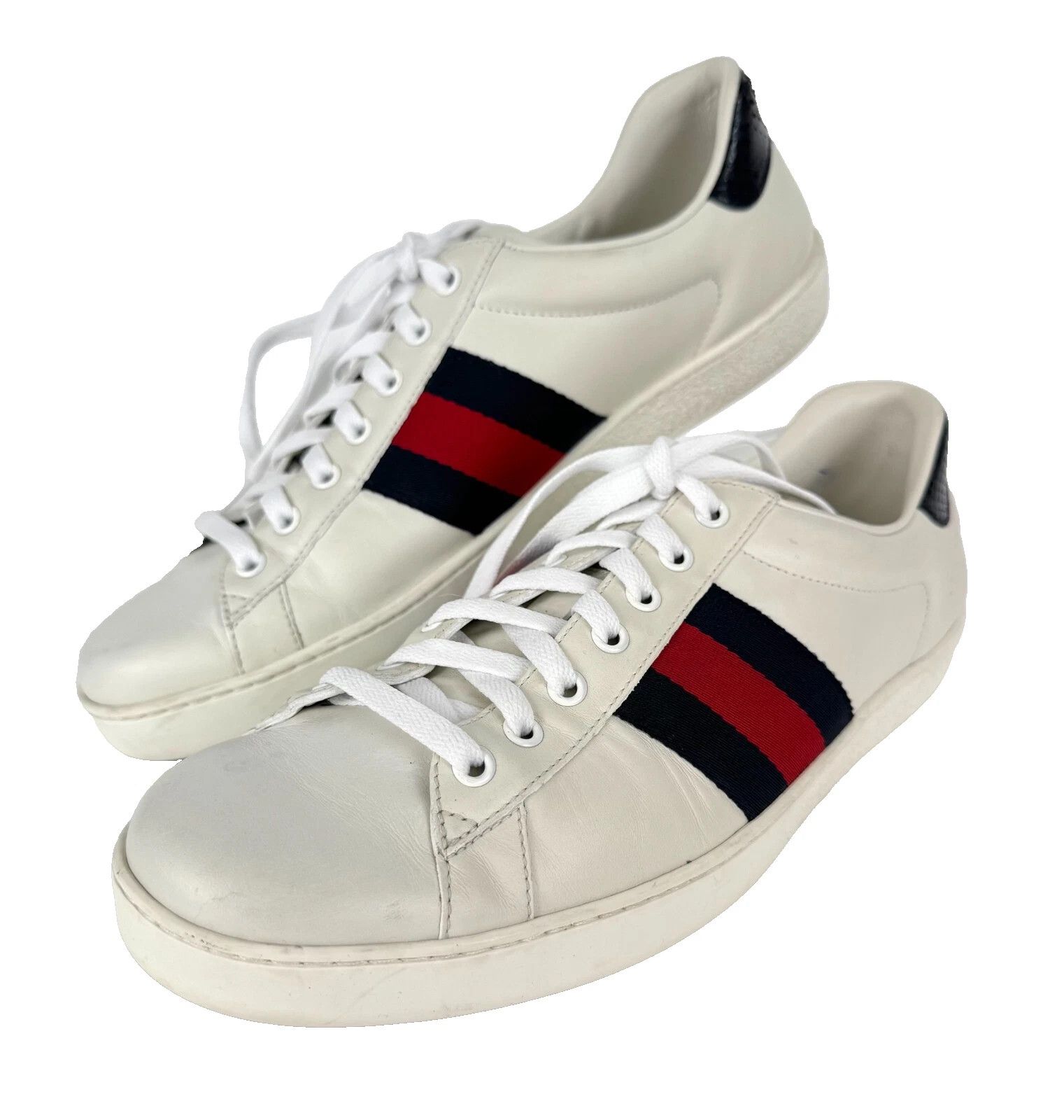 Gucci Ace Sneakers White 9.5 White Low Tops 386750