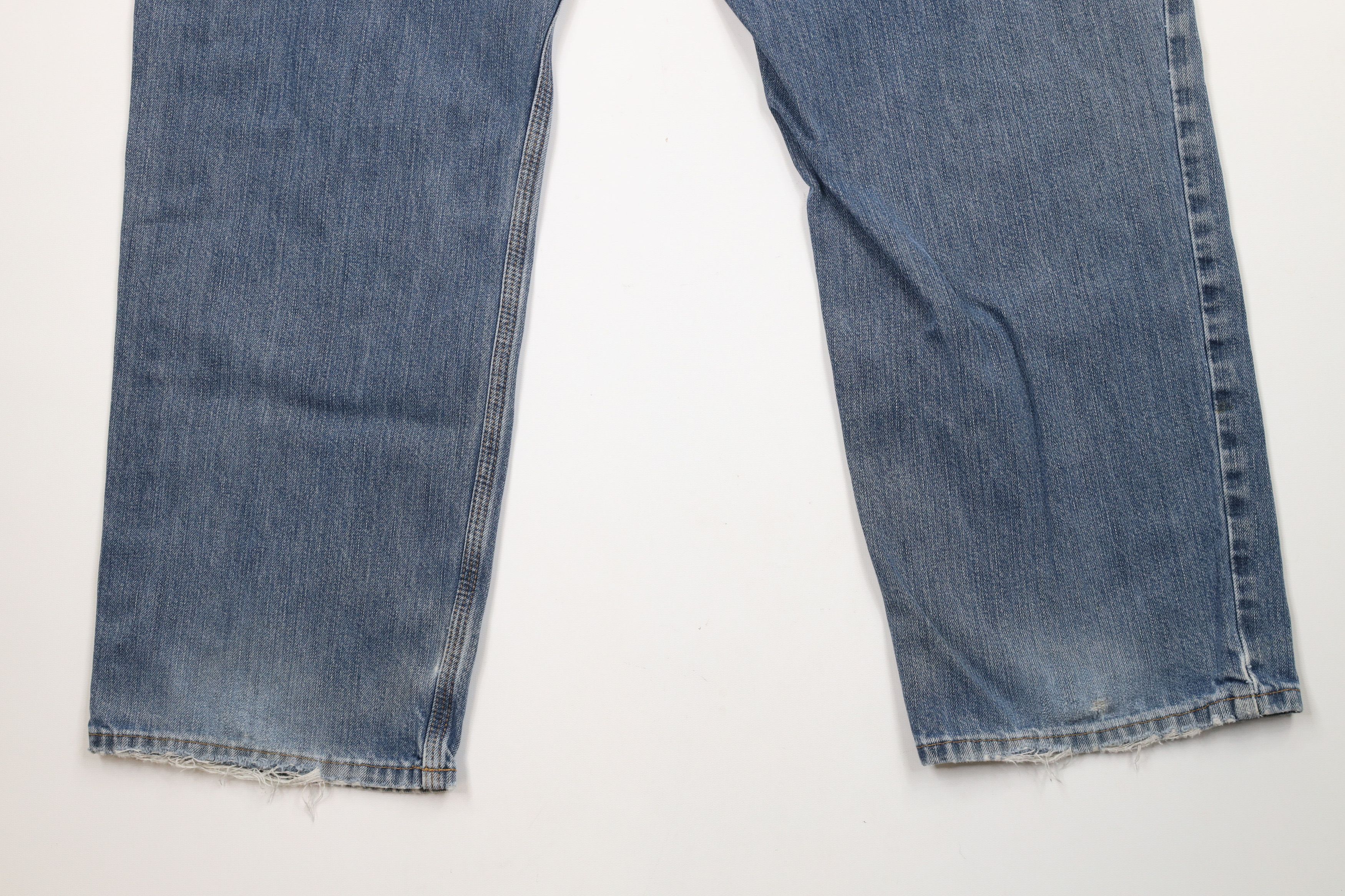 Carhartt × Vintage Vintage Carhartt Distressed Relaxed Fit Denim Jeans Blue Size US 40 / EU 56 - 14 Thumbnail