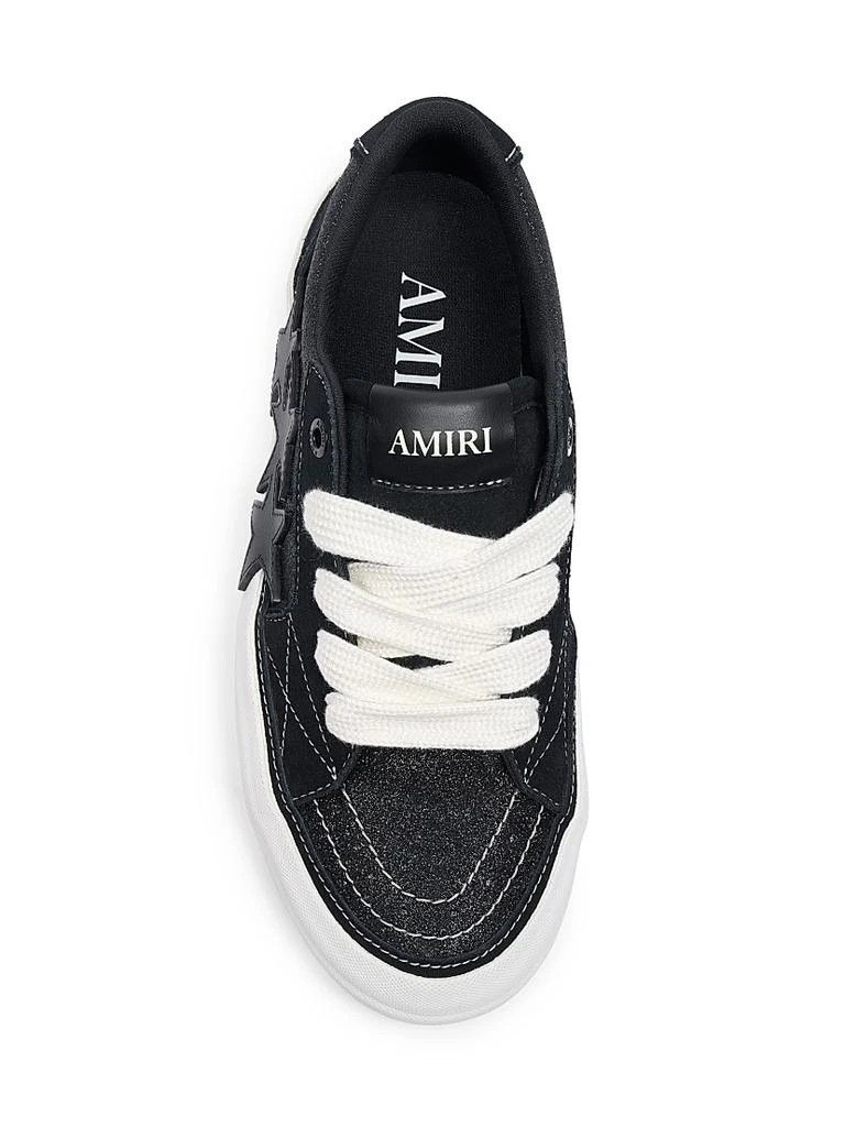 Amiri os11x1225 Glitter Sunset Skate Low-Top Sneakers in Black Size US 12.5 / EU 45-46 - 4 Thumbnail