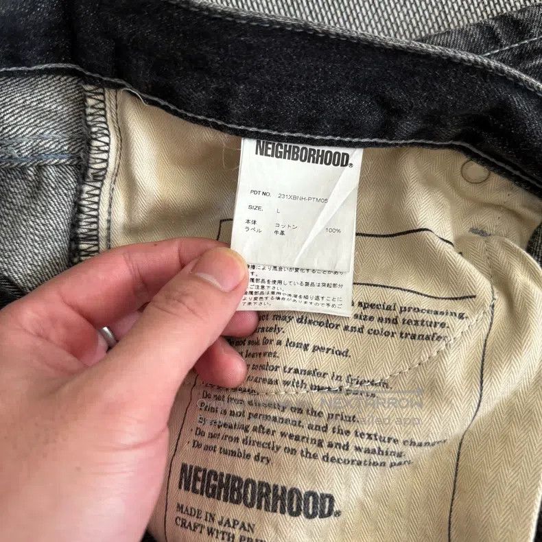 Other Neighborhood size L 23ss Basic Washed Denim Jeans Size US 27 - 6 Thumbnail