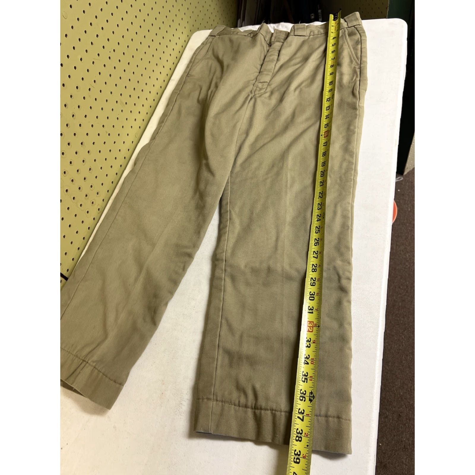 Vintage VINTAGE L.L.Bean Pants Chino Lined Flannel Brown Mens 34x30 Regular 30 Inseam Straight Logo Pockets Outdoor Soiled As Is Size US 34 / EU 50 - 8 Thumbnail