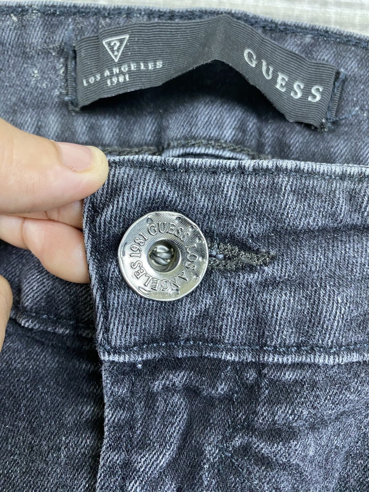 Guess × Vintage Vintage Guess Los Angeles Skinny Denim Pants Size US 34 / EU 50 - 11 Thumbnail