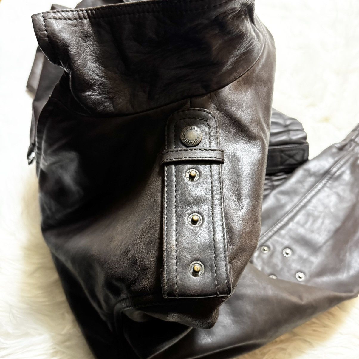 Dolce & Gabbana Genuine with tags Dolce & Gabbana Military Leather Jacket Size US S / EU 44-46 / 1 - 16 Thumbnail