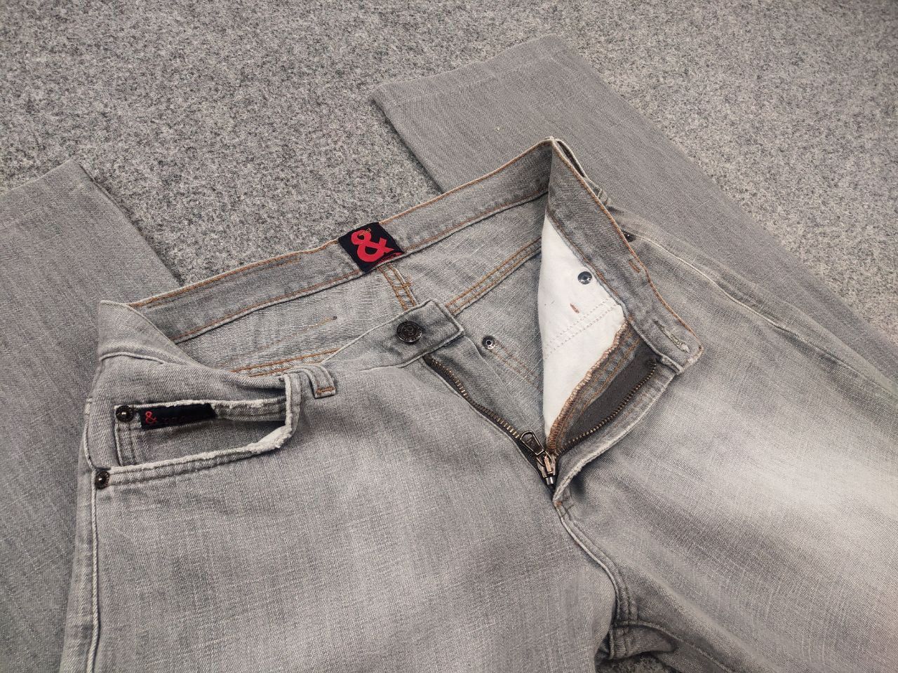 Vintage Dolce & Gabbana Work Project Faded Gray Denim Jeans