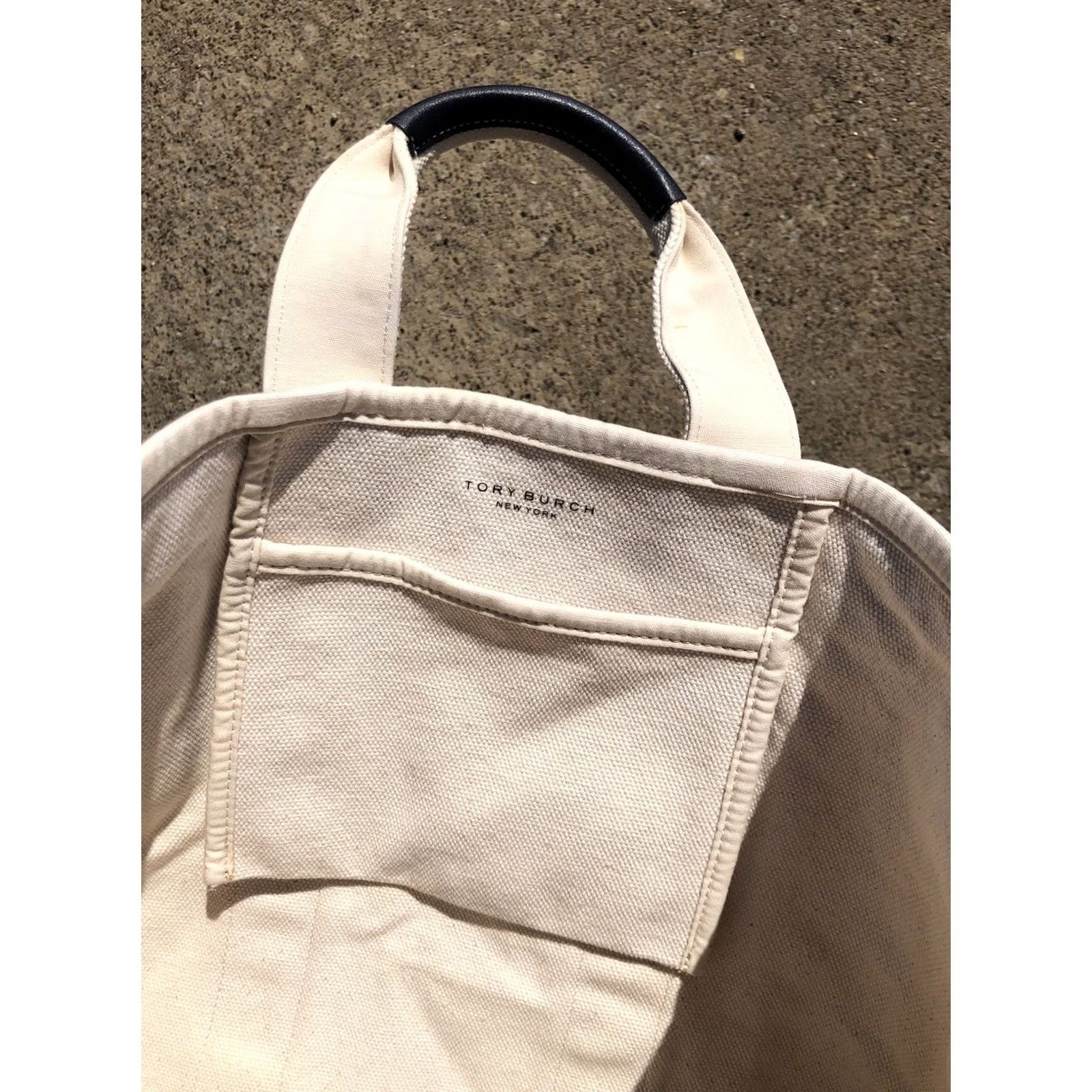 Tory Burch Tory Burch Tote Bag Canvas Small Mercer Natural Ivory Size ONE SIZE - 7 Thumbnail