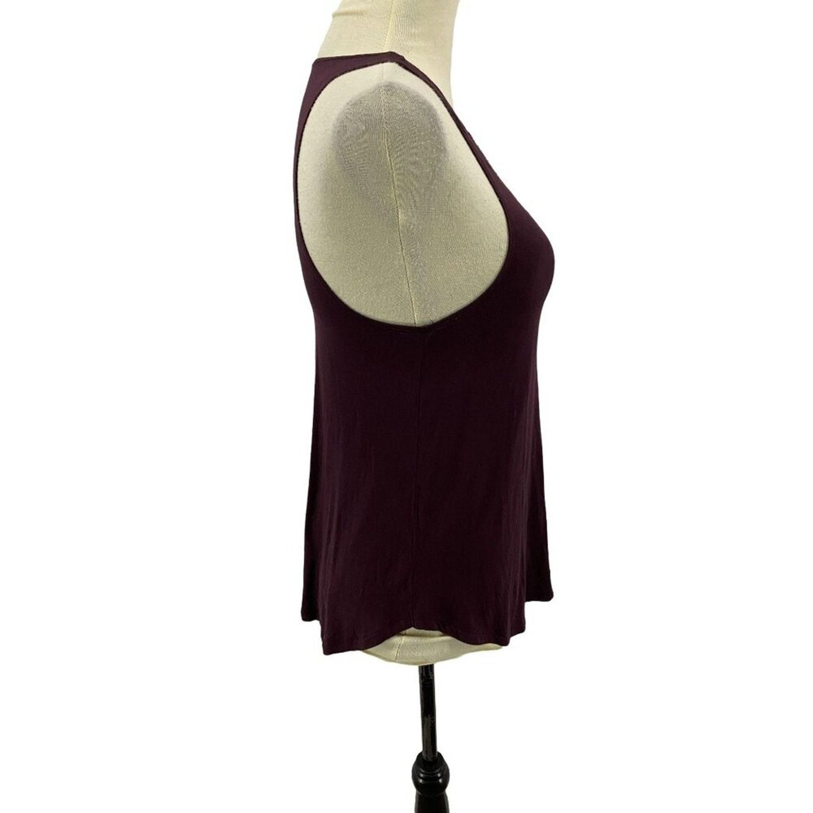 American Eagle Outfitters American Eagle Womens Soft & Sexy Plum Tank Embroidered xs Size XS / US 0-2 / IT 36-38 - 5 Thumbnail
