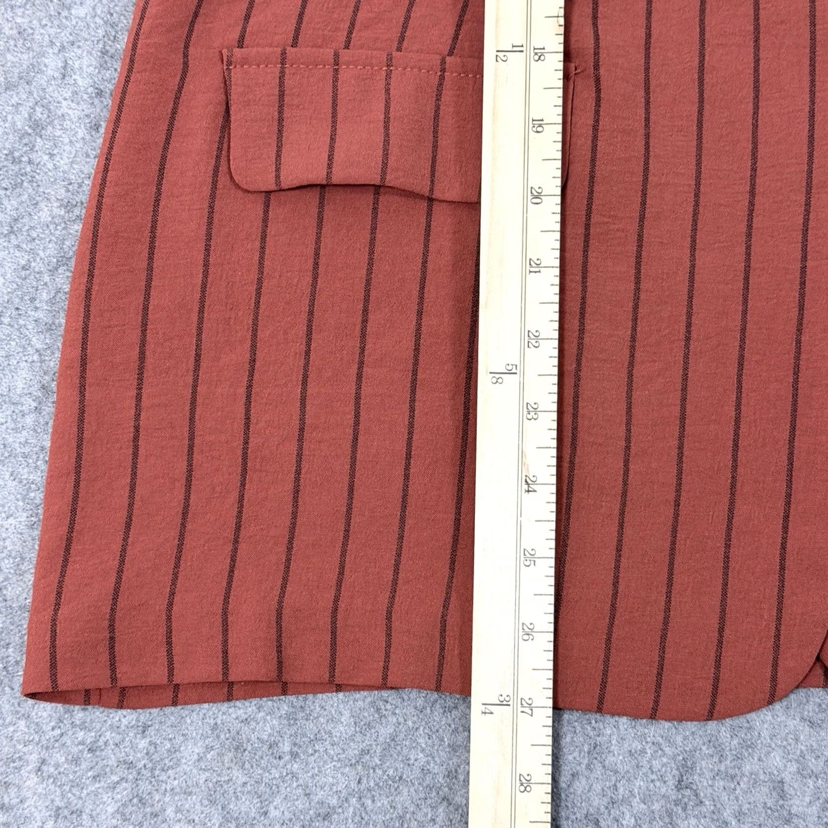 Vintage NYCC Striped Blazer Shirt Women Medium Orange Vintage No Size M / US 6-8 / IT 42-44 - 7 Thumbnail