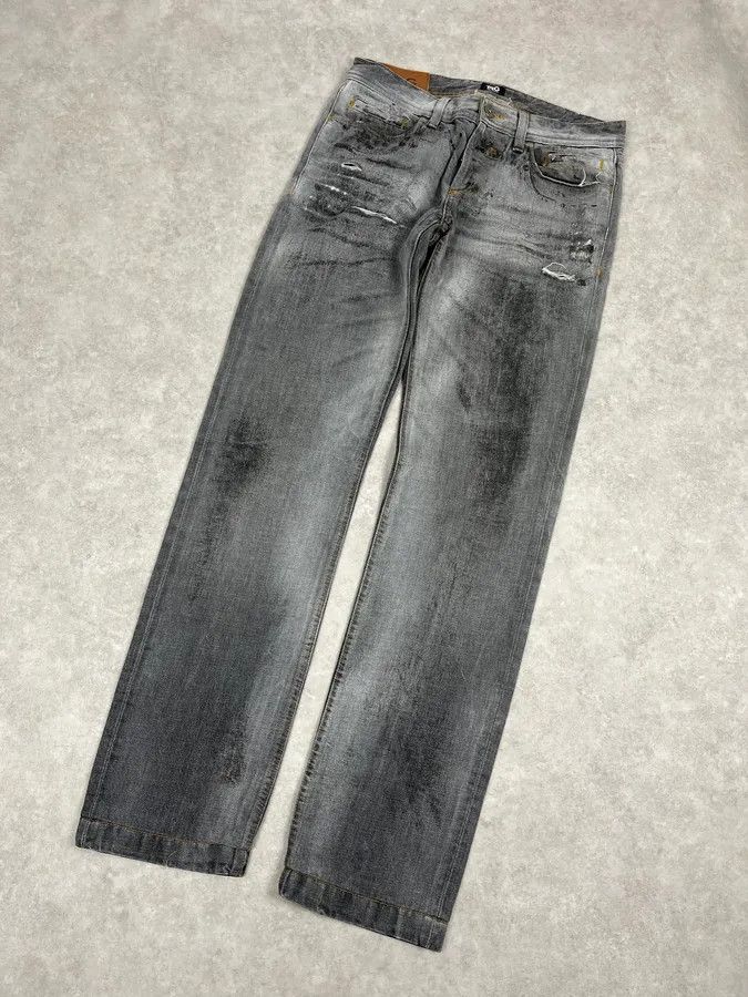 Dolce & Gabbana SS2006 Dolce & Gabbana Dirty Effect Grey Denim Jeans Size US 30 / EU 46 - 5 Thumbnail