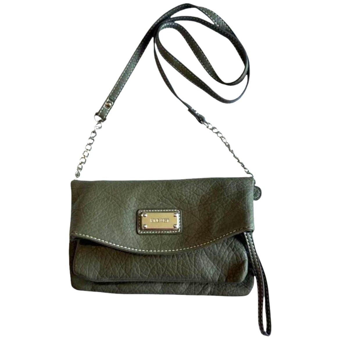 Nine West Nine West Crossbody Green/Gray Bag Size ONE SIZE - 1 Thumbnail