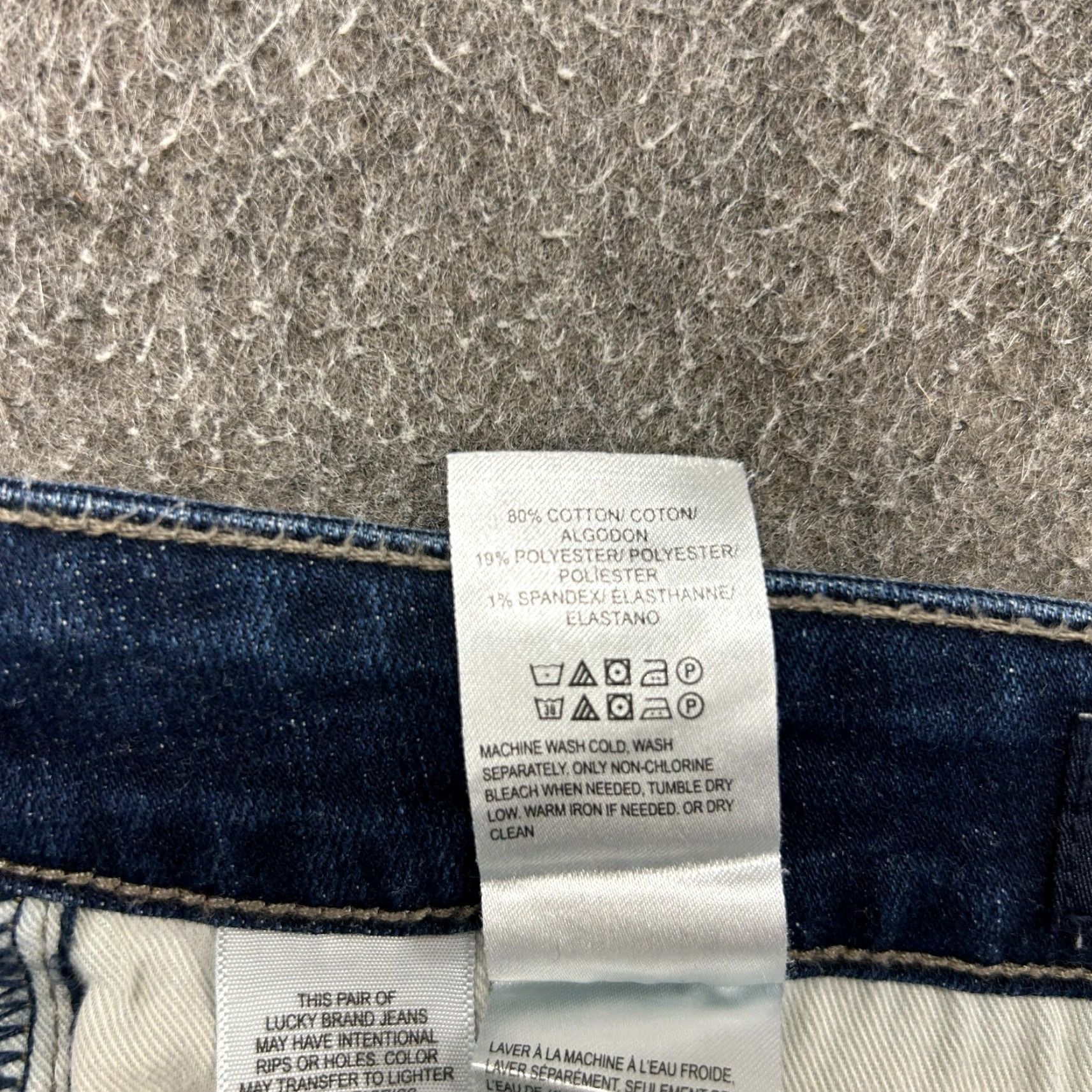 Lucky Brand VINTAGE Lucky Brand Jeans Women 10x30 Blue Bootcut Dark Wash Stretch Distressed Casual USA Womens Size 24" / US 00 / IT 34 - 4 Thumbnail