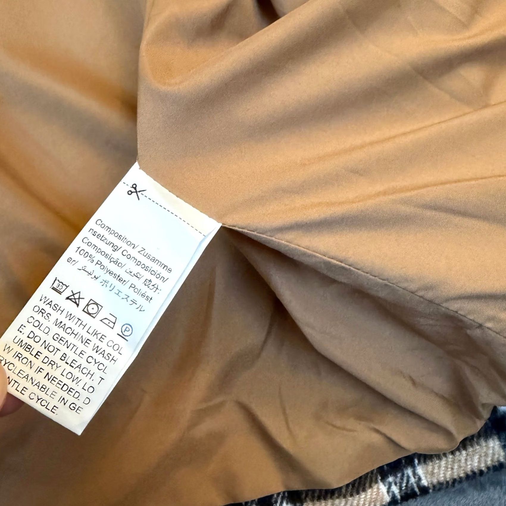 Shein SHEIN Plaid Open Front Blazer Jacket Womens XL Tan Brown Lightweight Lined Collared Casual Office Check Vintage: No Size XL / US 12-14 / IT 48-50 - 5 Thumbnail