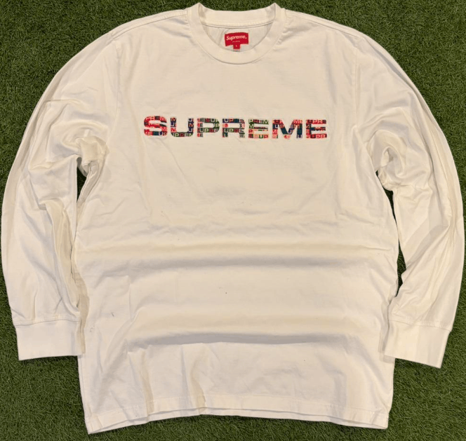 Supreme SUPREME Long Sleeve Shirt White Multicolor Logo Size Large Size US L / EU 52-54 / 3 - 2 Thumbnail