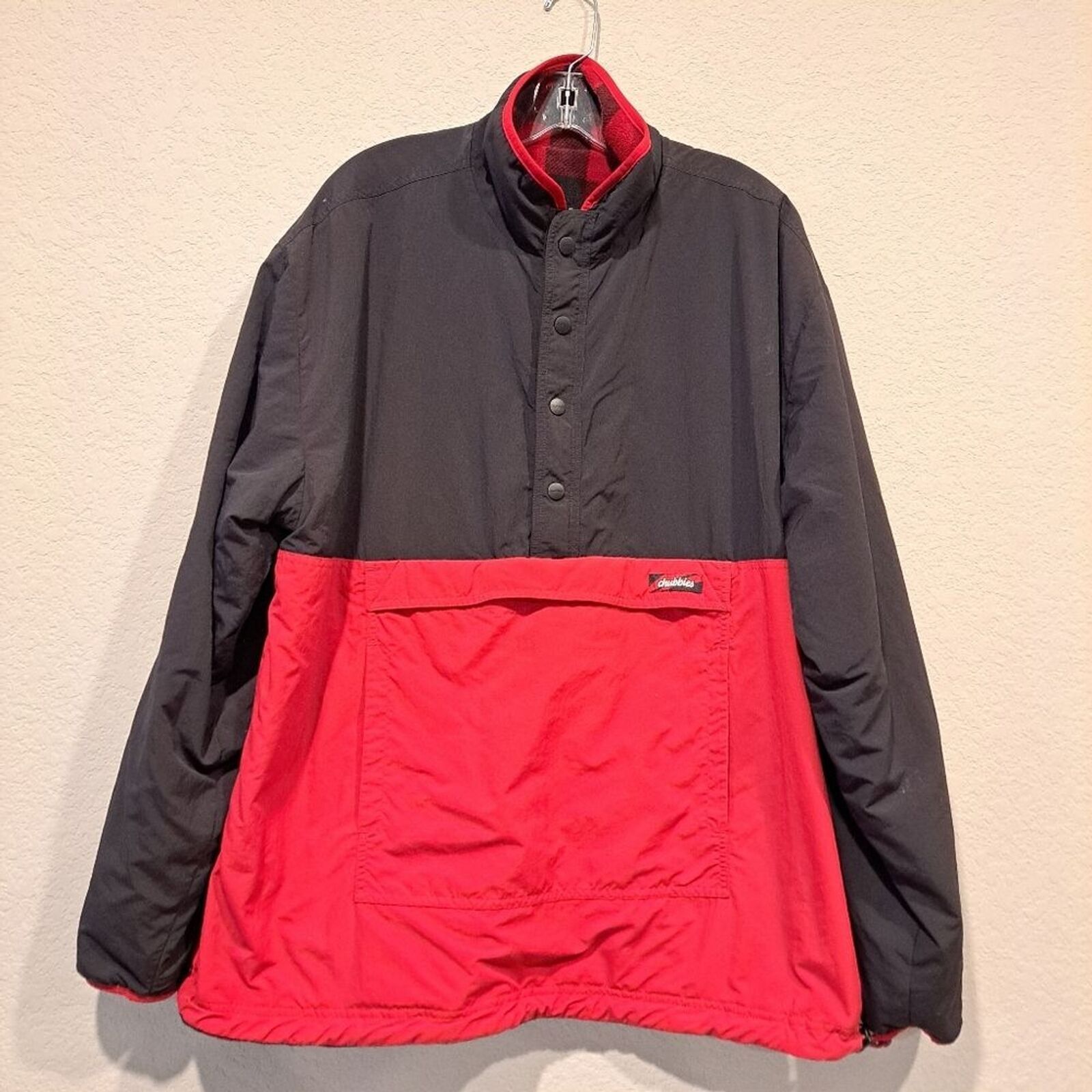 Chubbies Chubbies jacket 100% nylon outer red black buffalo check XXL Size US XXL / EU 58 / 5 - 12 Thumbnail