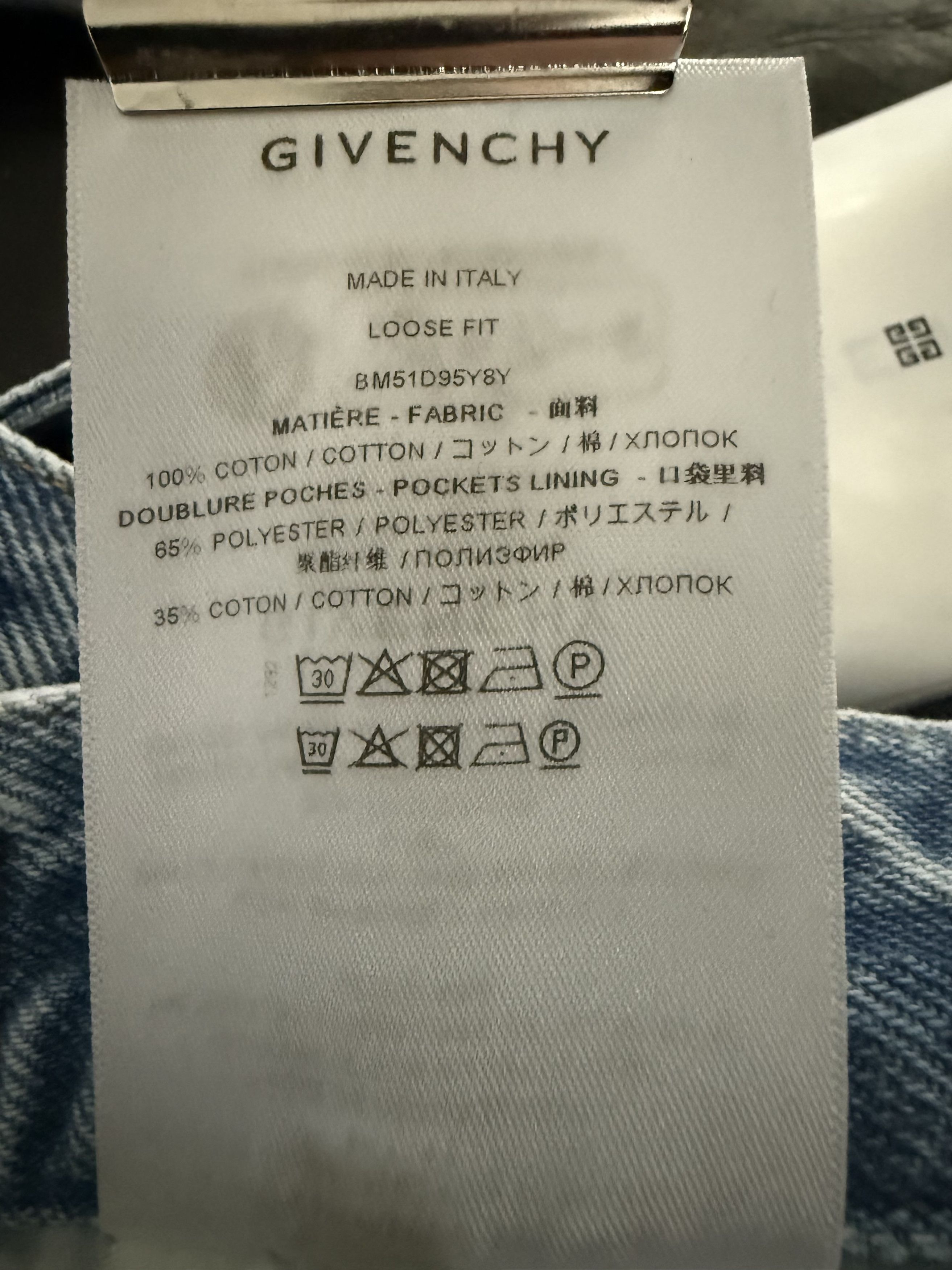 Givenchy Utility Fit Denims With Modular Design Size US 31 - 18 Thumbnail