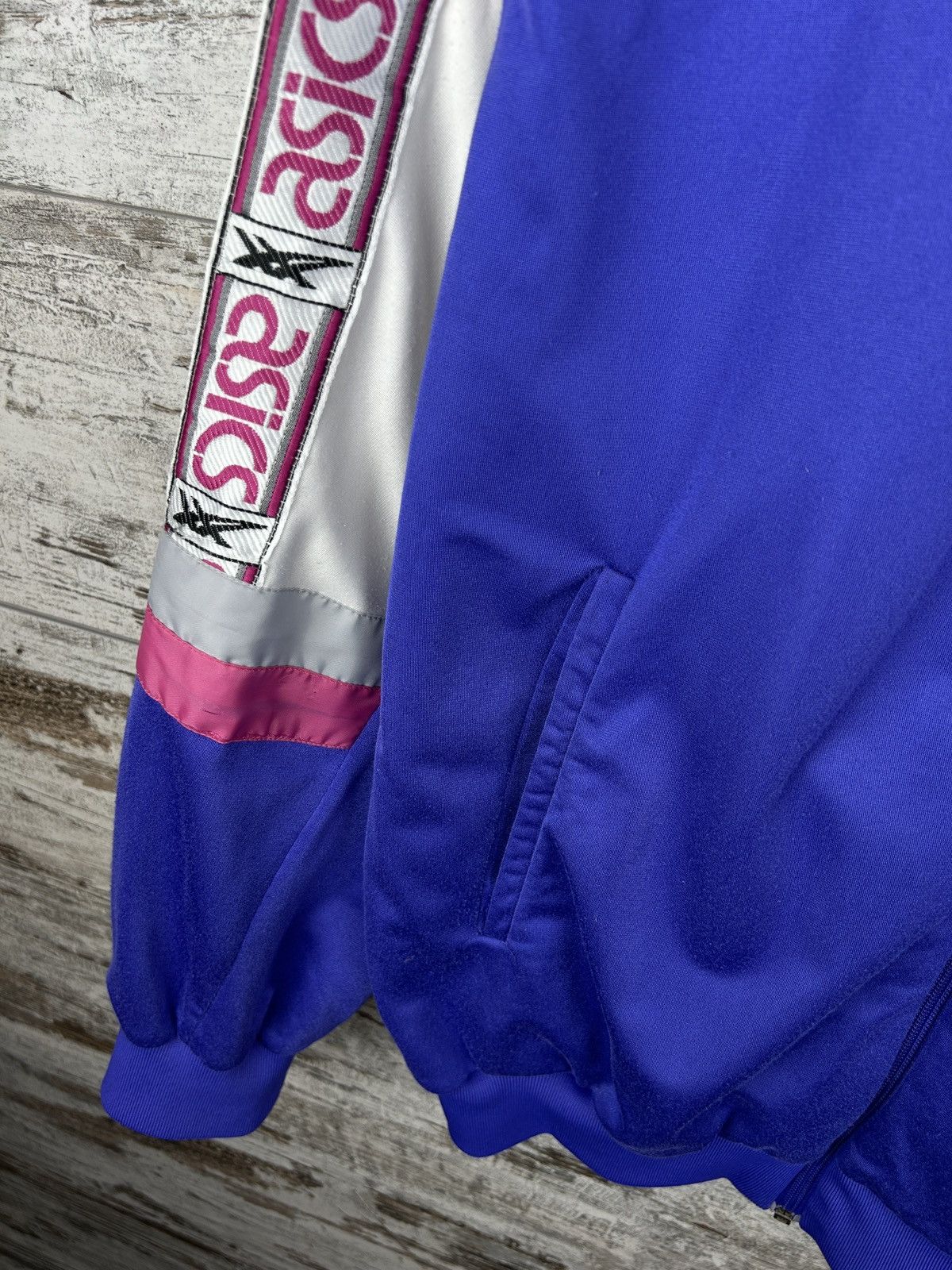 Asics × Vintage Mens Vintage Asics Olympic stripes y2k rare streetwear OG Size US L / EU 52-54 / 3 - 7 Thumbnail