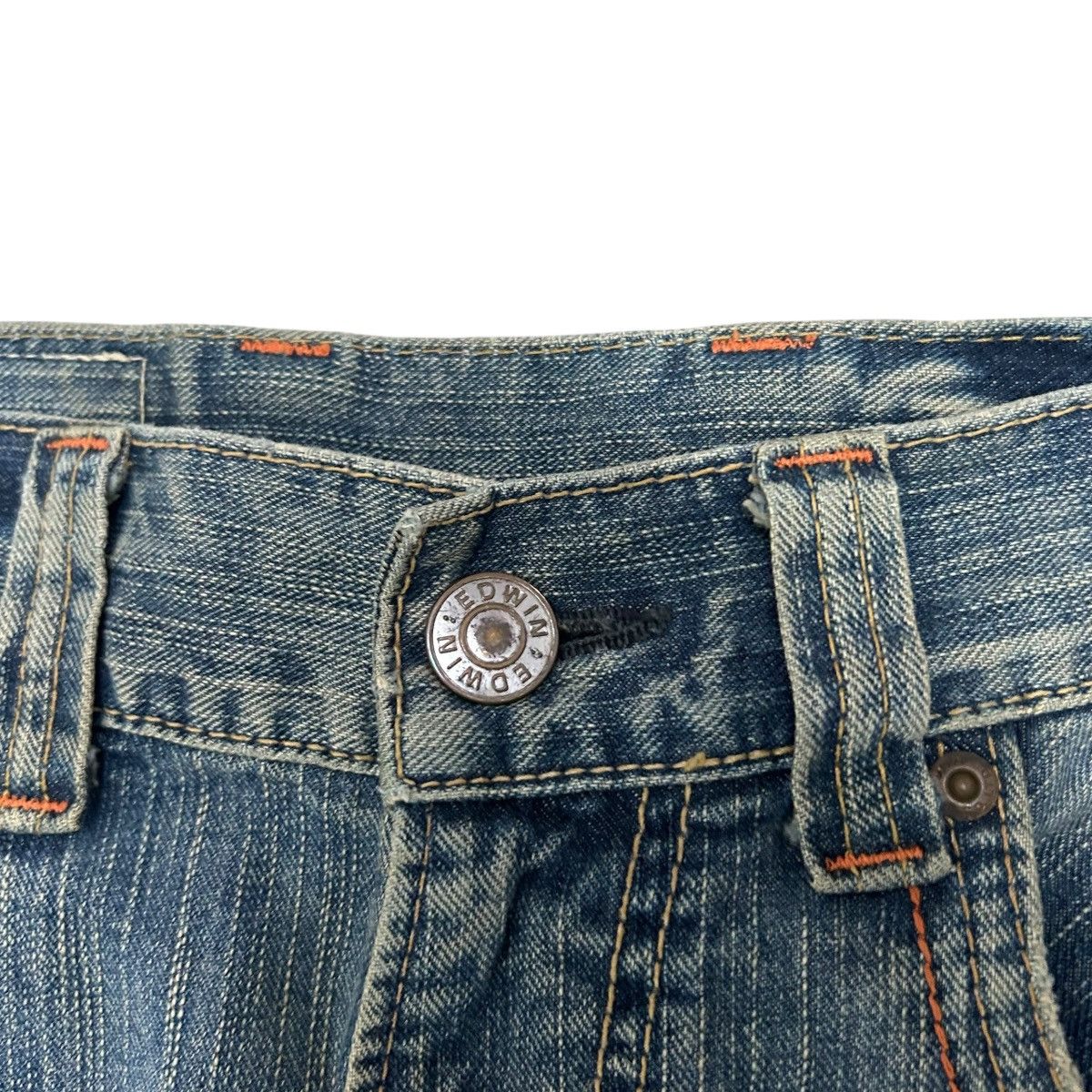 Edwin Vintage Edwin XV Mud Washed Straight Leg Size US 31 - 6 Thumbnail