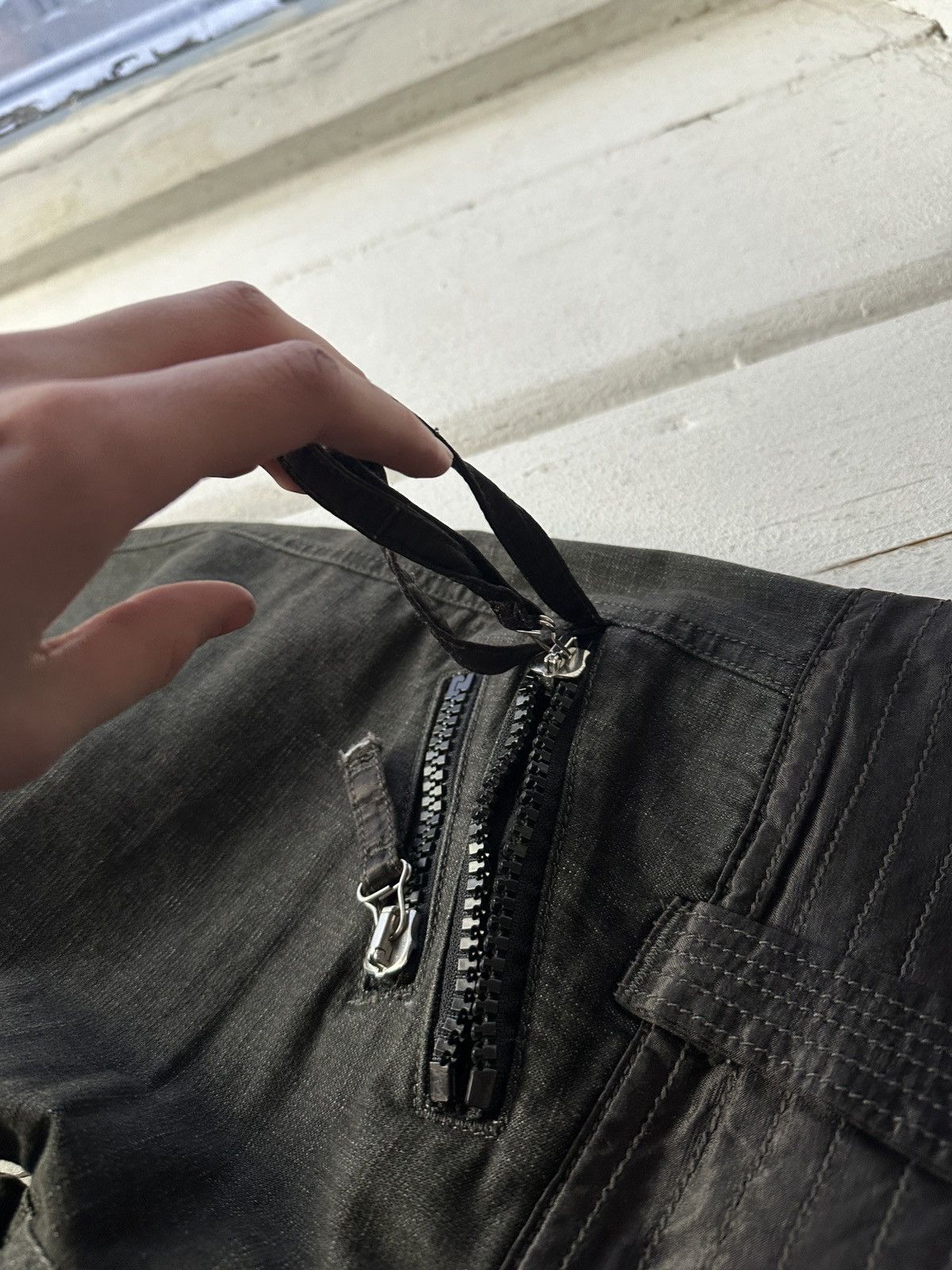 Diesel 🚨 DIESEL AVANT GARDE GOTHIC WOMEN JEANS LOGO IFSIXWASNINE Size 31" - 8 Thumbnail