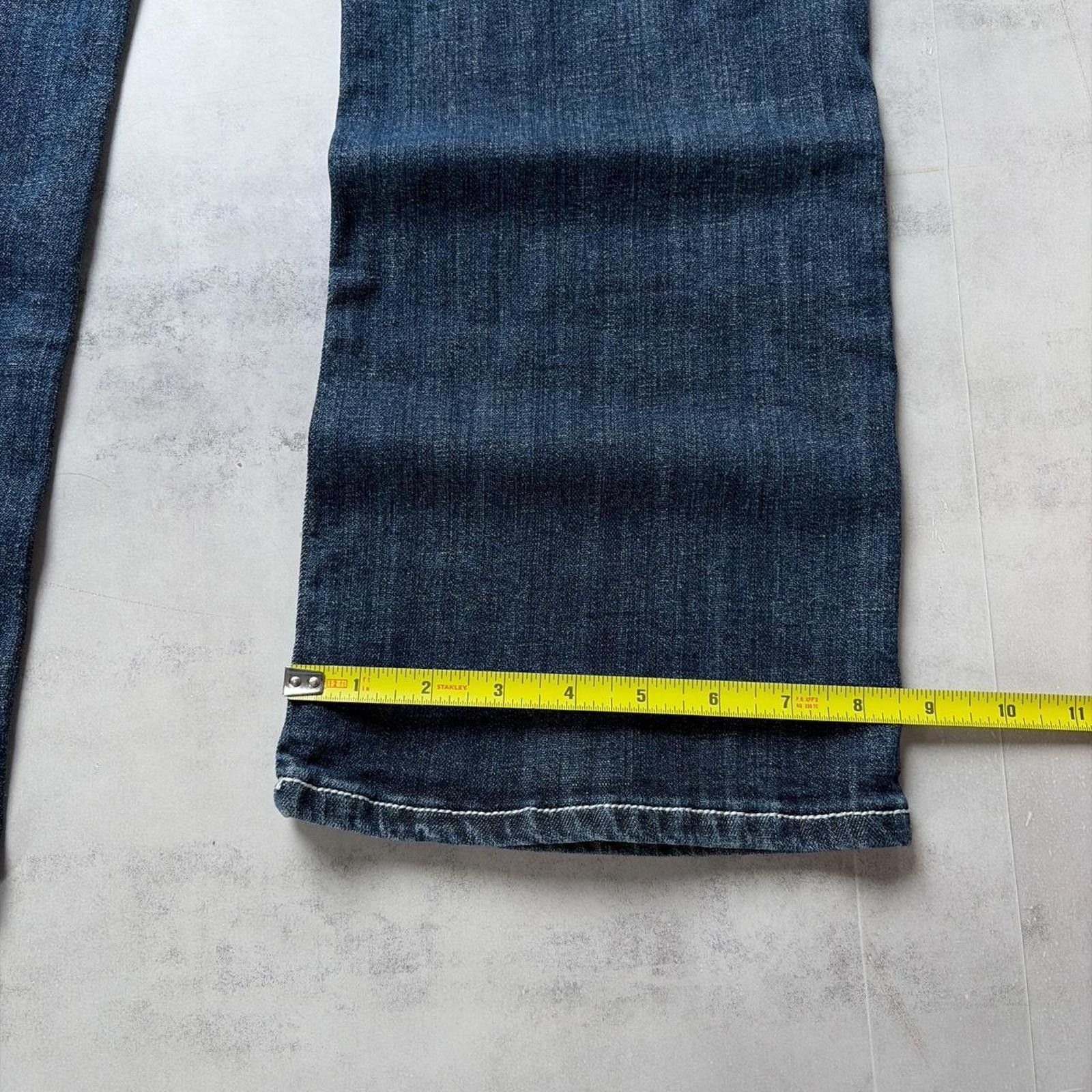 Other Y2K Blue Elegant Jeans Grunge Deadstock Bootcut Denim Jeans Size 34" / US 12 / IT 48 - 8 Thumbnail