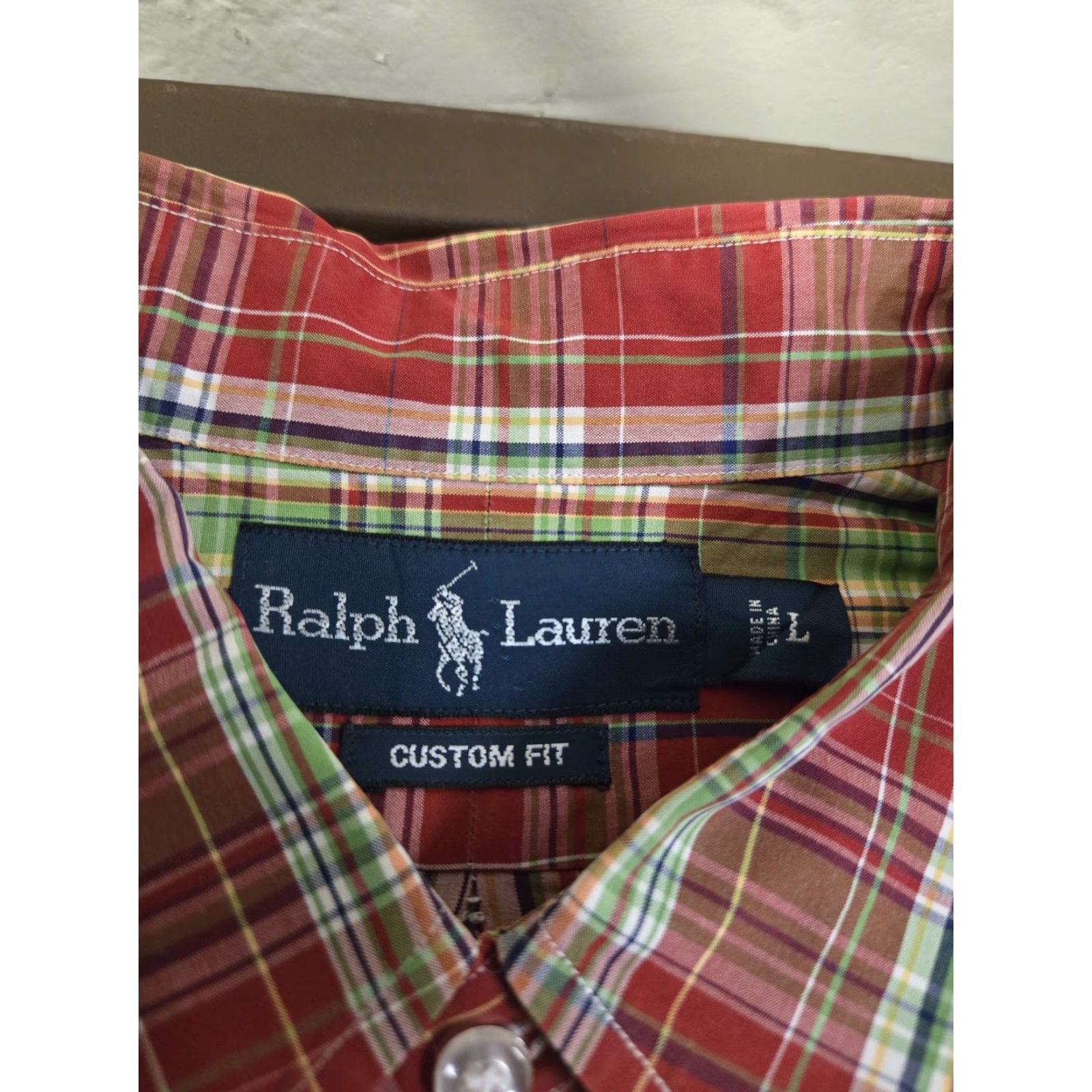 Ralph Lauren Ralph Lauren Shirt Mens Large Red Plaid Custom Fit Button-Down Long Sleeve Preppy Shirt Size US L / EU 52-54 / 3 - 4 Thumbnail