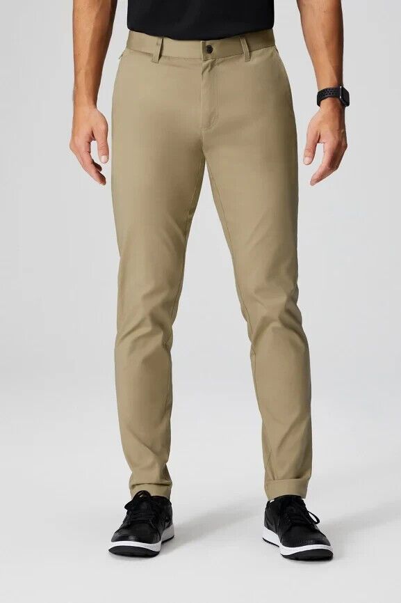 Fabletics 31x32 Fabletics High Side Chino Pants Twill Slim Fit Khakis Size US 32 / EU 48 - 1 Thumbnail