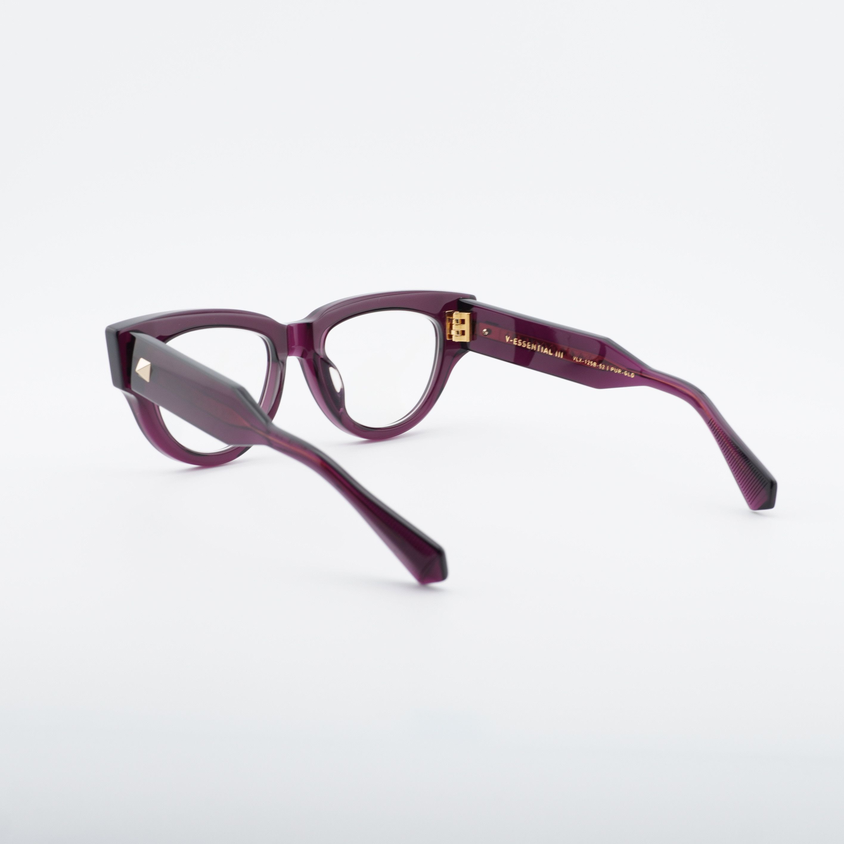Valentino Valentino V-ESSENTIAL - III VLX-125B Eyeglasses Burgundy 52m Size ONE SIZE - 3 Thumbnail