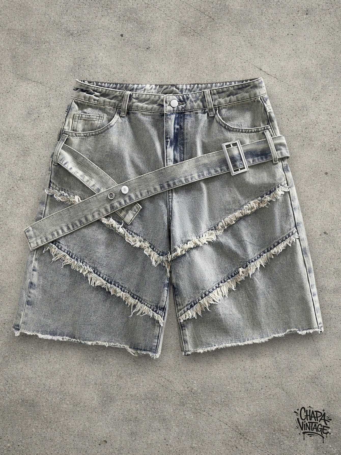 Vintage Opium denim shorts Size US 32 / EU 48 - 1 Thumbnail