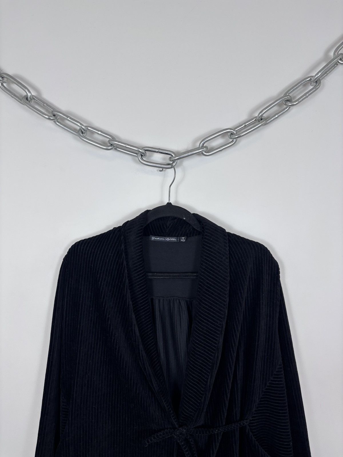 Gudrun Sjoden Gudrun Sjoden Women’s Black Velour Knit Cardigan Sweater Size M / US 6-8 / IT 42-44 - 2 Thumbnail