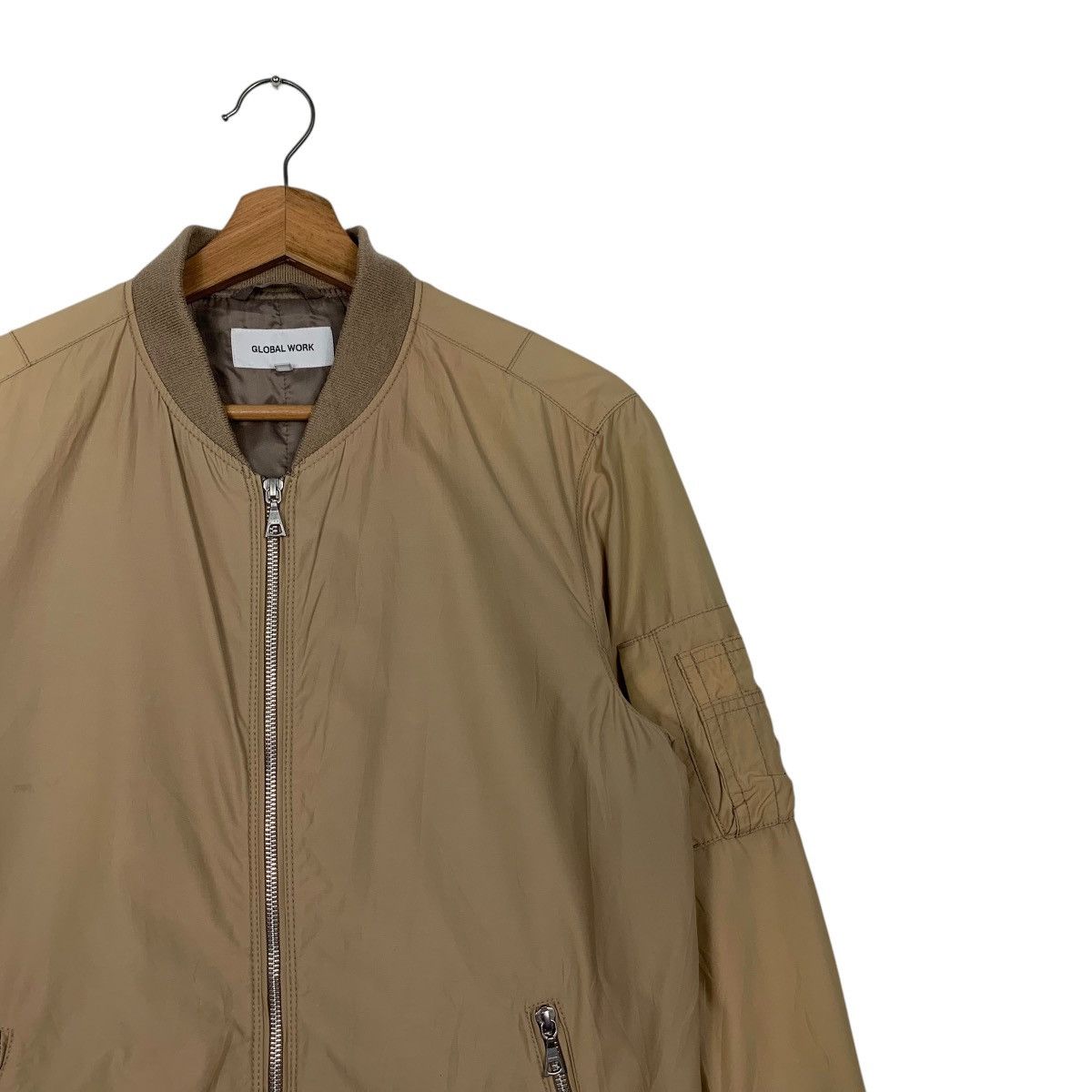 Global Work GLOBAL WORK Casual Bomber Jacket #2444-C109 Size US L / EU 52-54 / 3 - 5 Thumbnail