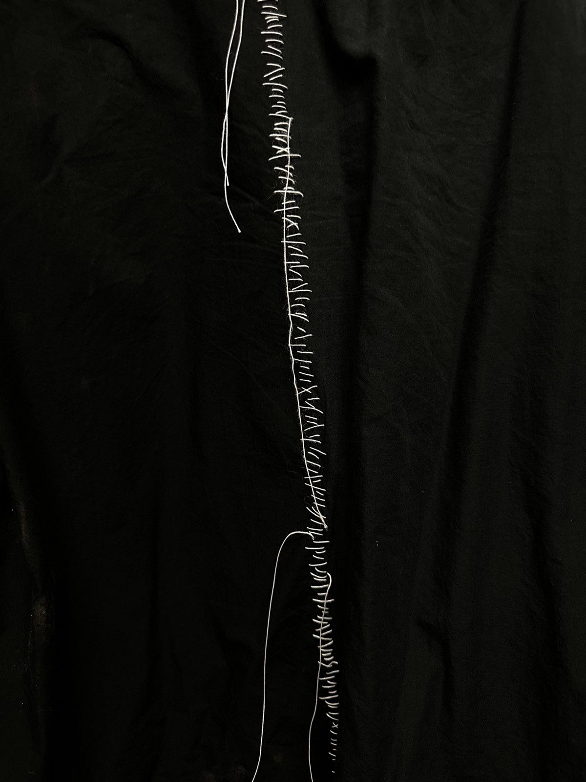 The Viridi-anne Duellum double fabric layered shirt in black cotton n linen Size US L / EU 52-54 / 3 - 3 Thumbnail
