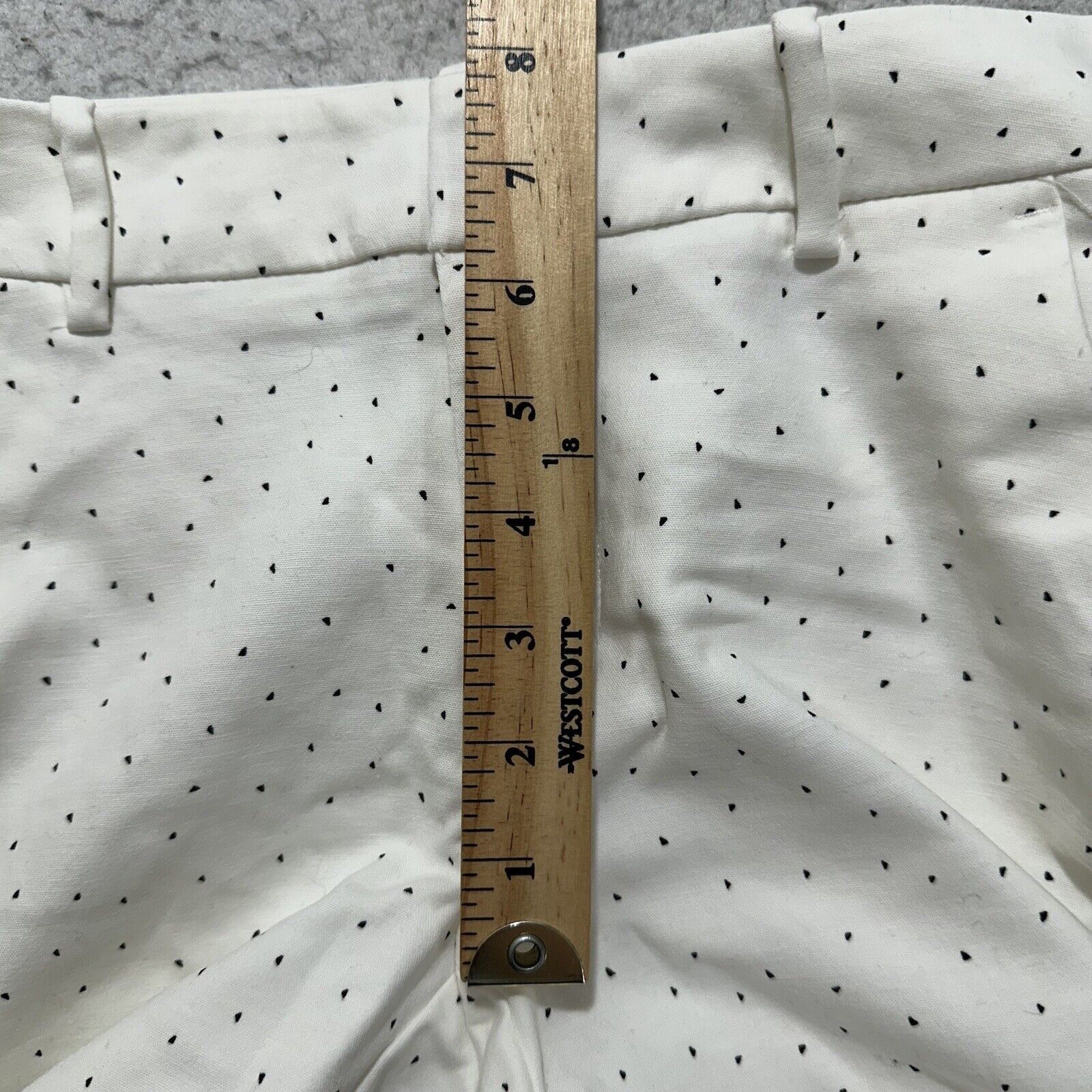 Other A New Day 0 Low Rise White Black Polka Dot Chino Pants Size 25" / US 0 / IT 36 - 12 Thumbnail