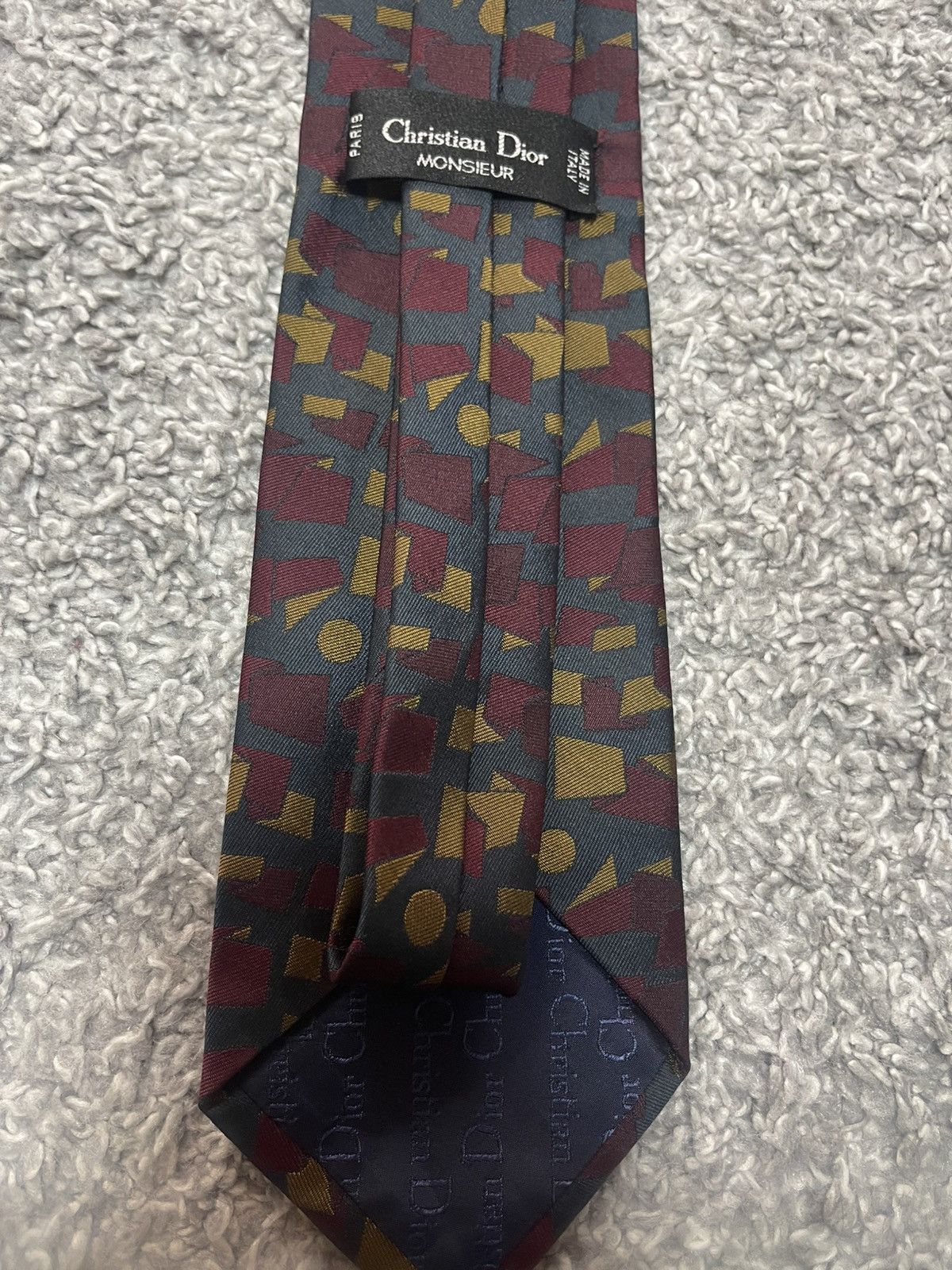 Christian Dior Monsieur Christian Dior Monsieur Vintage Abstract Tie Size ONE SIZE - 10 Thumbnail