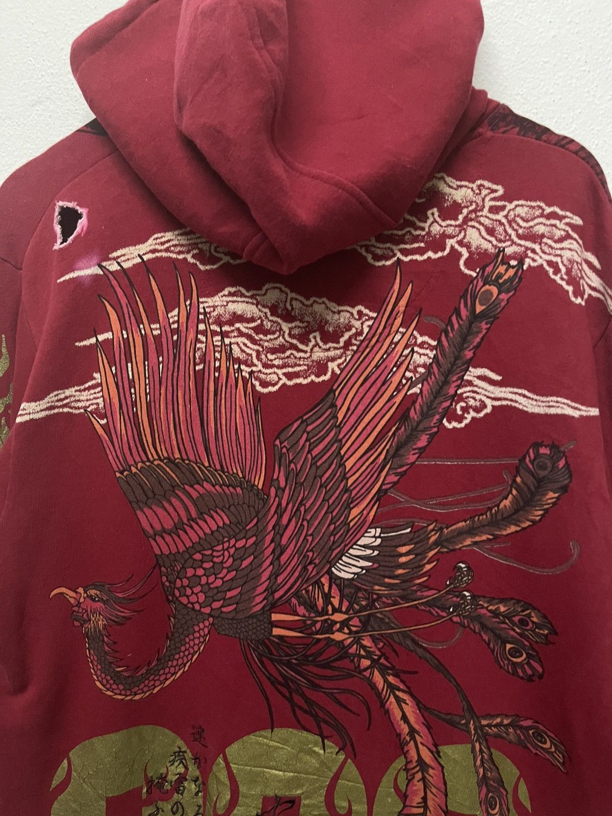 Karakuri Tamashii 2000s SENBU SUKAJAN DESIGN FULL PRINT ZIPPER HOODIE Size US L / EU 52-54 / 3 - 6 Thumbnail
