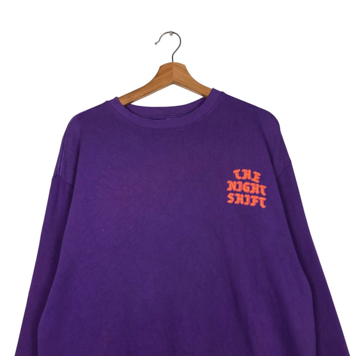 Japanese Brand 📌Vintage Sweatshirt The Night Shift Big Logo Issey Miyake Size US M / EU 48-50 / 2 - 4 Thumbnail