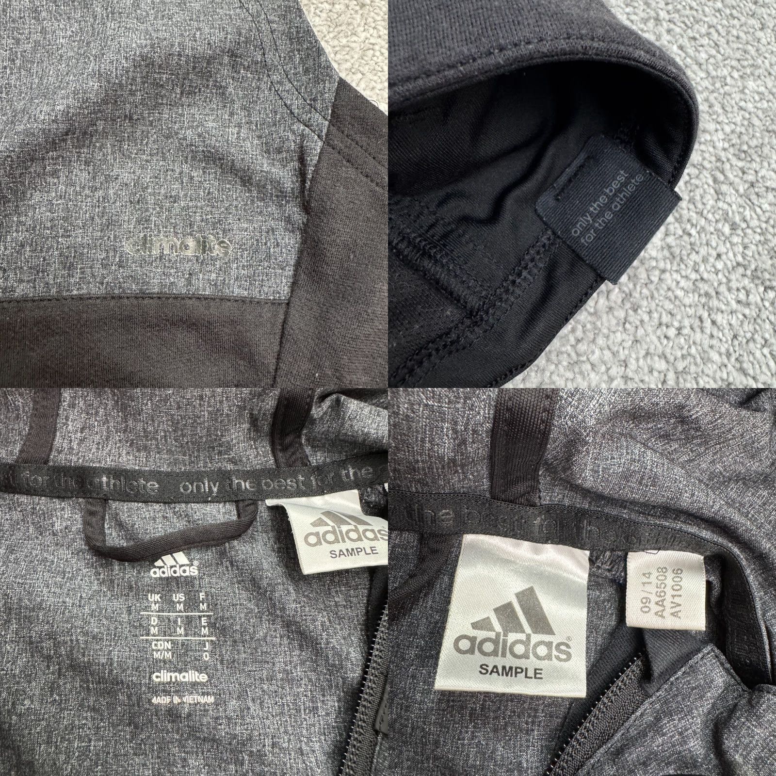 Adidas Adidas Climalite Jacket Vest 1/2 Zip Medium Gray Black RARE Mens Size US M / EU 48-50 / 2 - 8 Thumbnail
