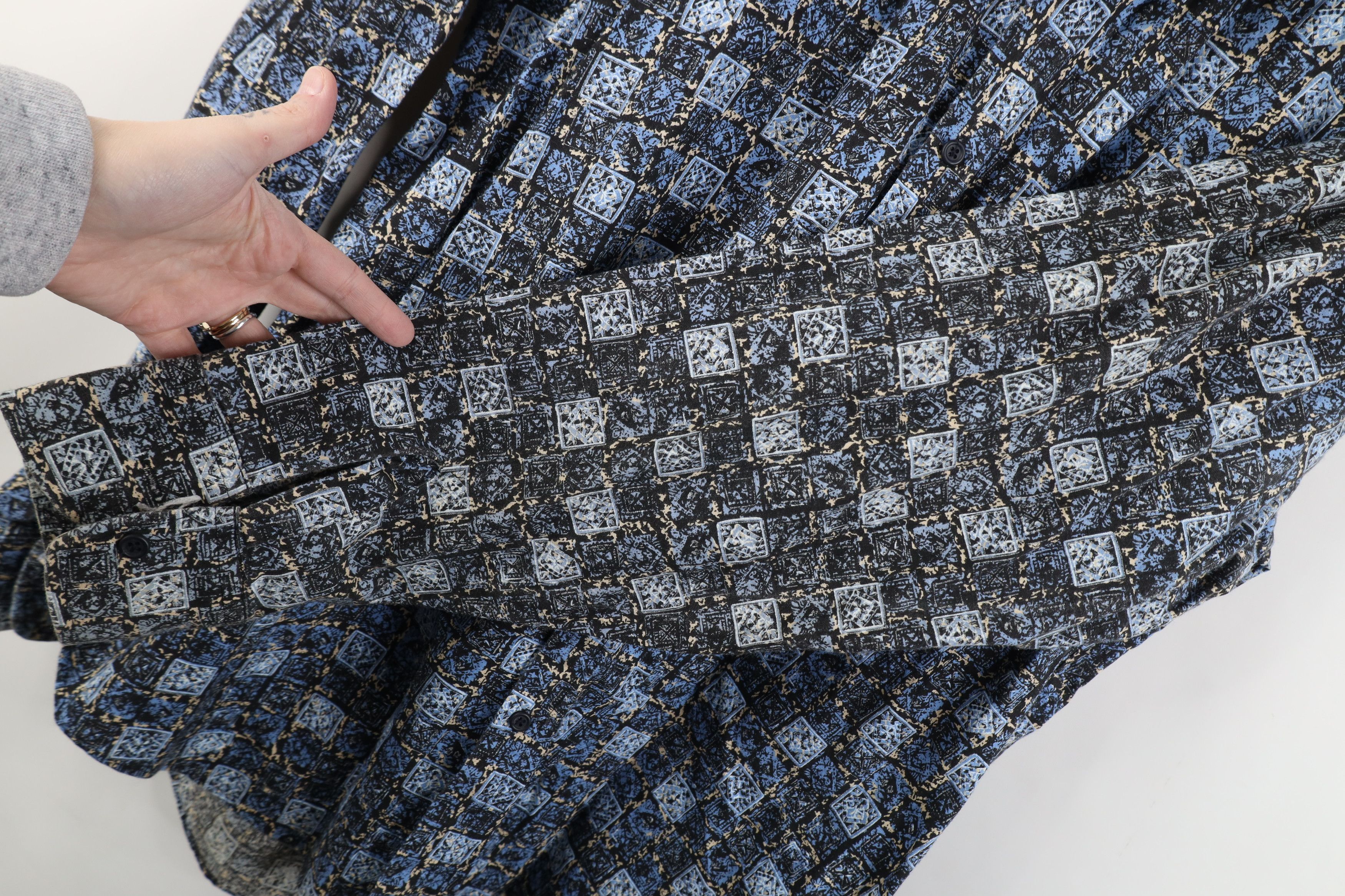 Vintage Vintage 90s Streetwear Collared Button Shirt Cotton Size US L / EU 52-54 / 3 - 4 Thumbnail