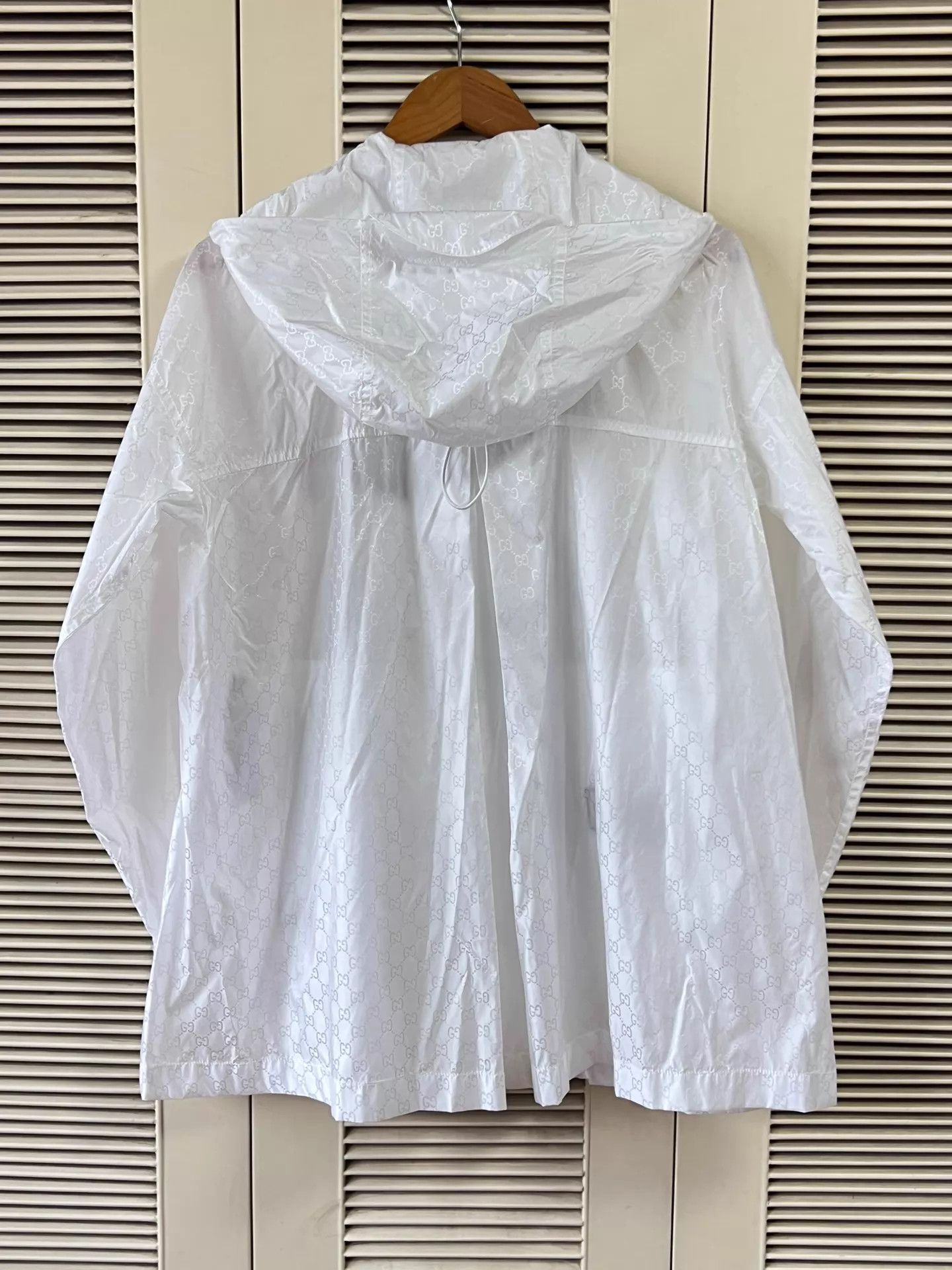 Gucci Gucci Women's White Hooded Jacket GG Allover Print 38 Size XS / US 0-2 / IT 36-38 - 2 Thumbnail