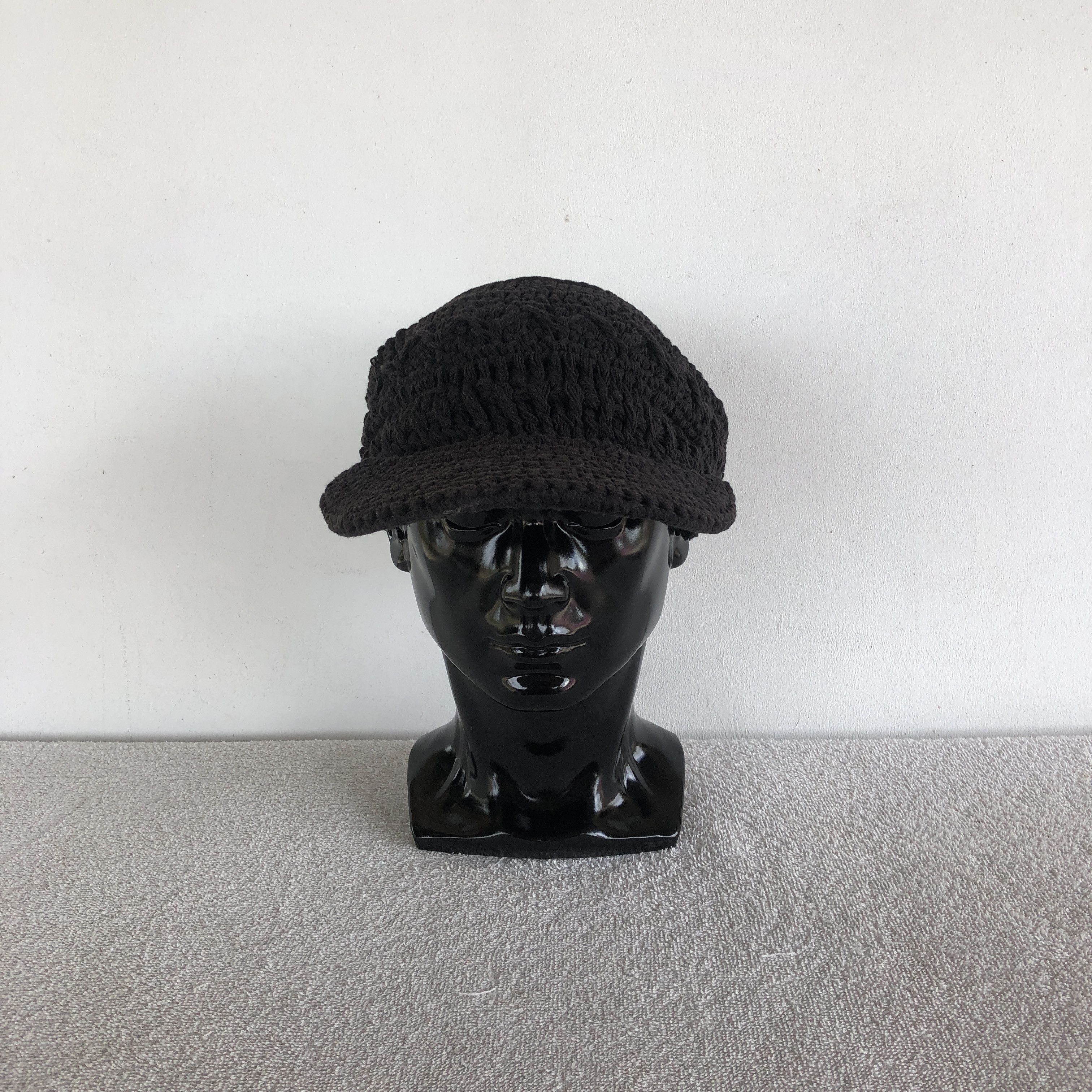 Japanese Brand Vintage Y2K Cable Knit Drawstring Hats Beanie Snow Caps Size ONE SIZE - 2 Thumbnail