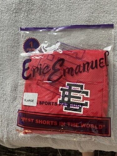 image of Eric Emanuel Basic Short Varsity Red/black Size XL in Black/Red, Men's